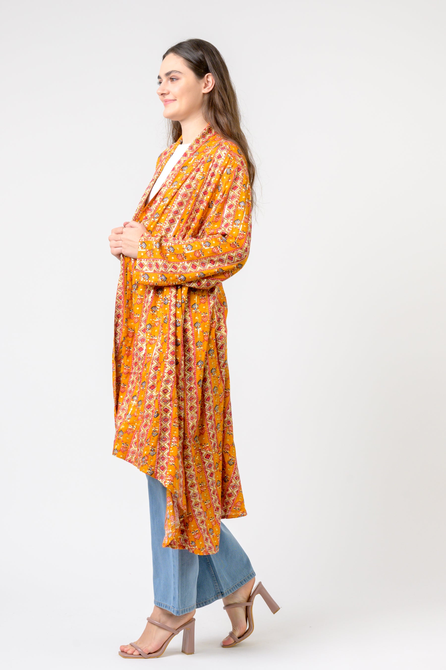 Rhea Banded Fashion Duster