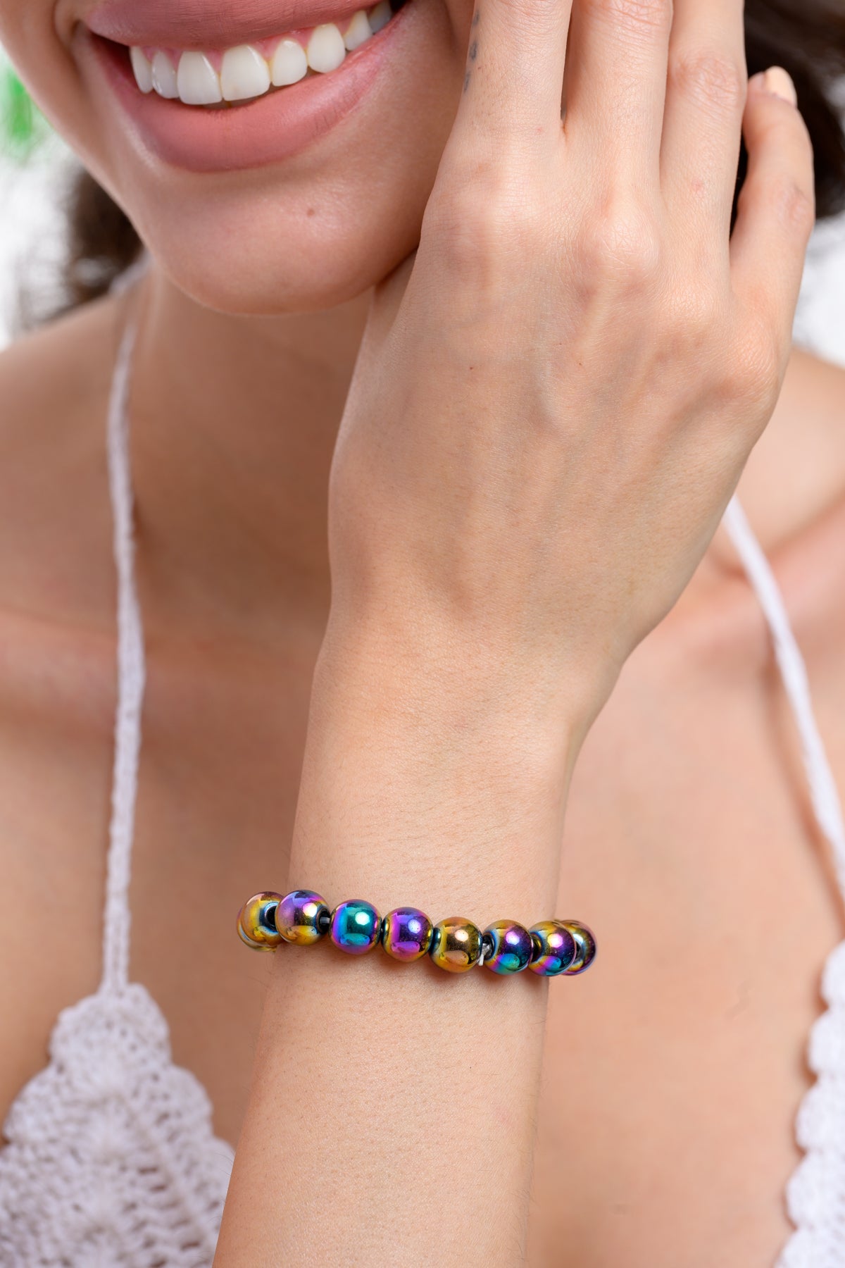 Rainbow Hematite Bracelet