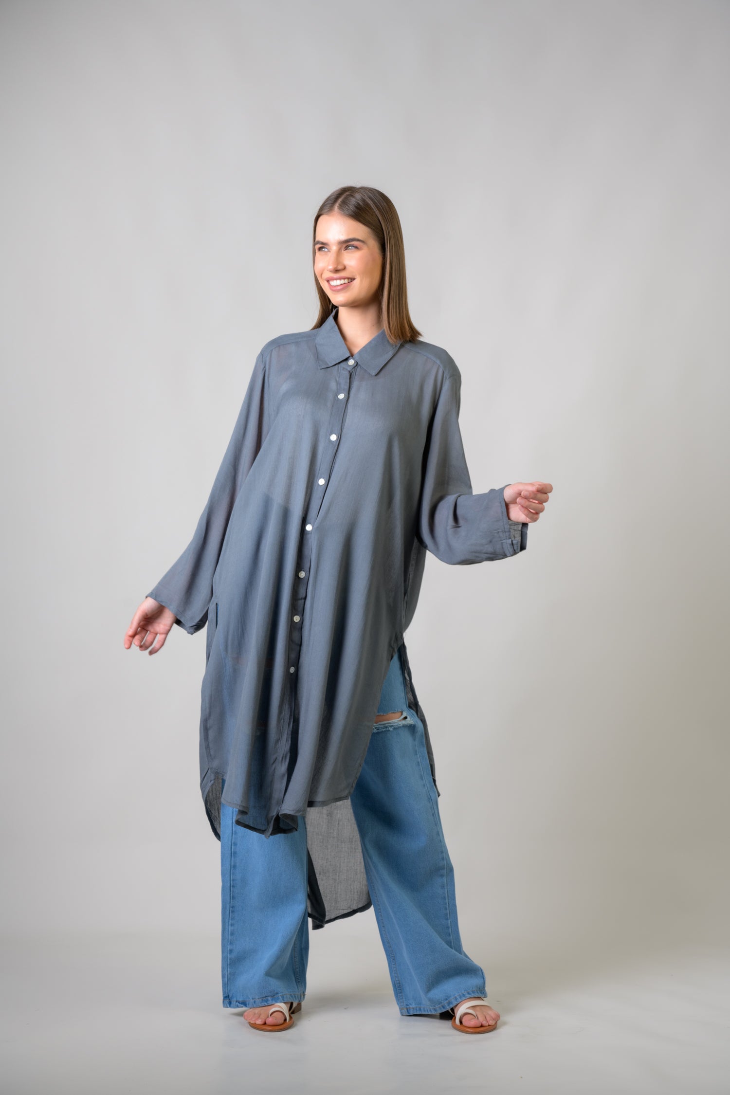 Rhea Long Collar Shirt