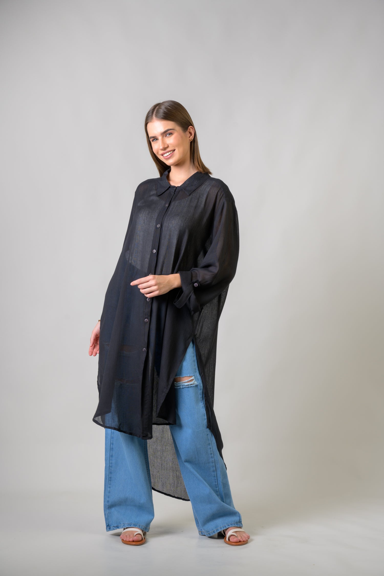 Rhea Long Collar Shirt