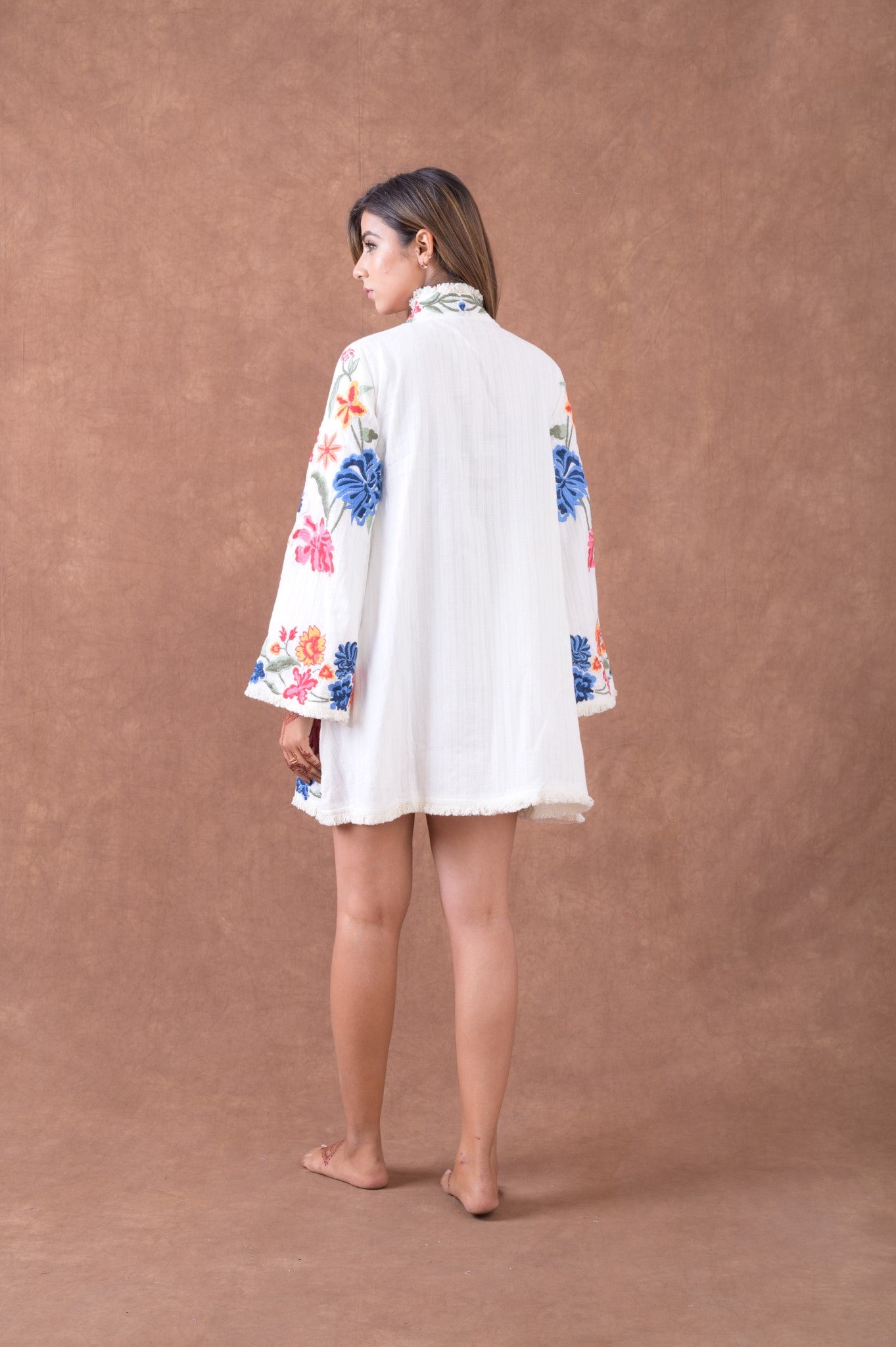 Rhea Flower Embroidered Top