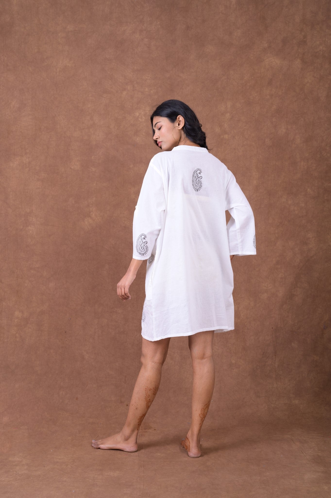 Rhea Pattern Tunic Dress