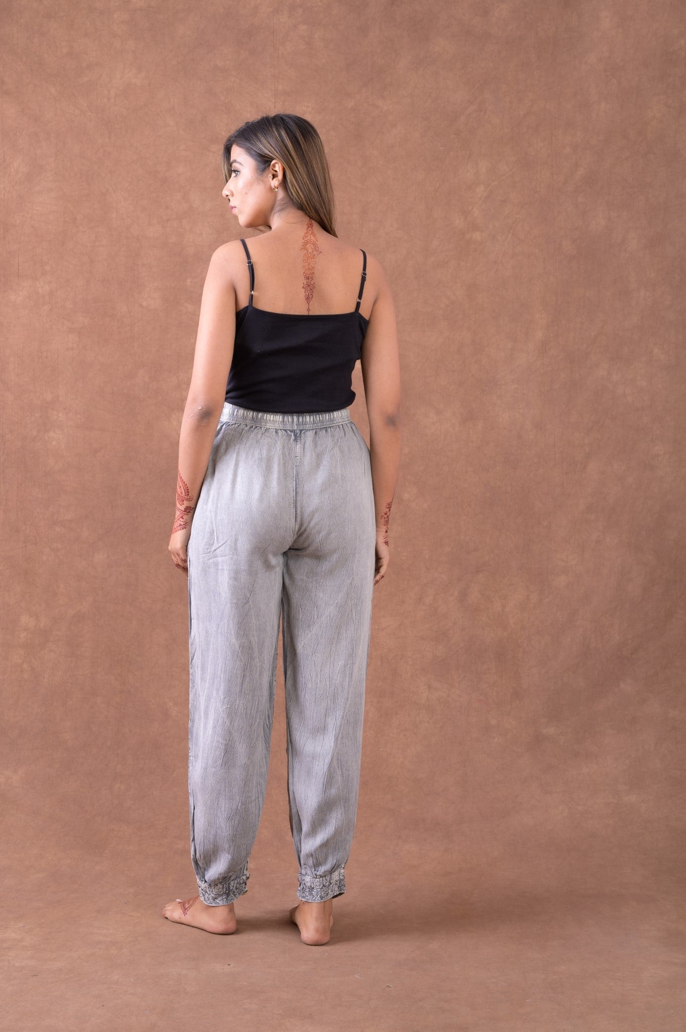 Tie Waist Harem Pants