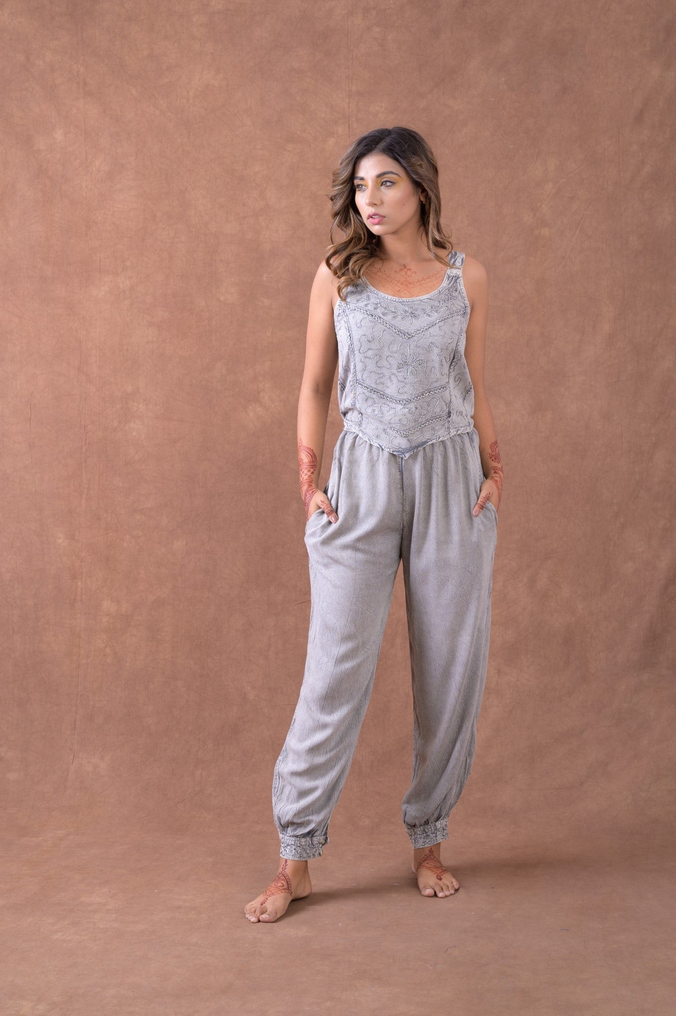 Tie Waist Harem Pants