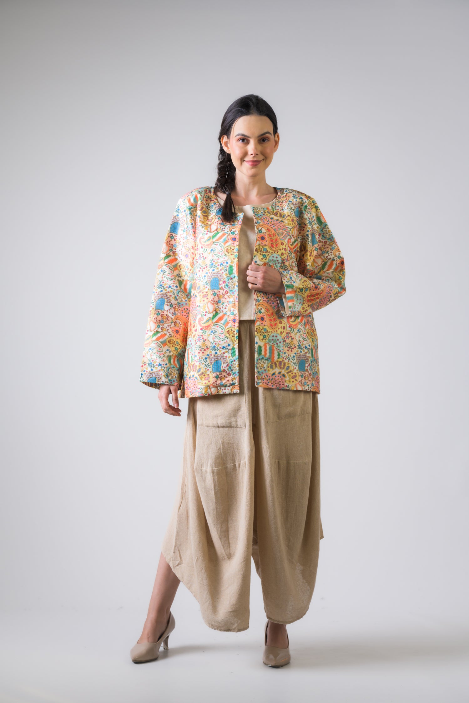 Rhea Bold Handy Cotton Jacket (Assorted)