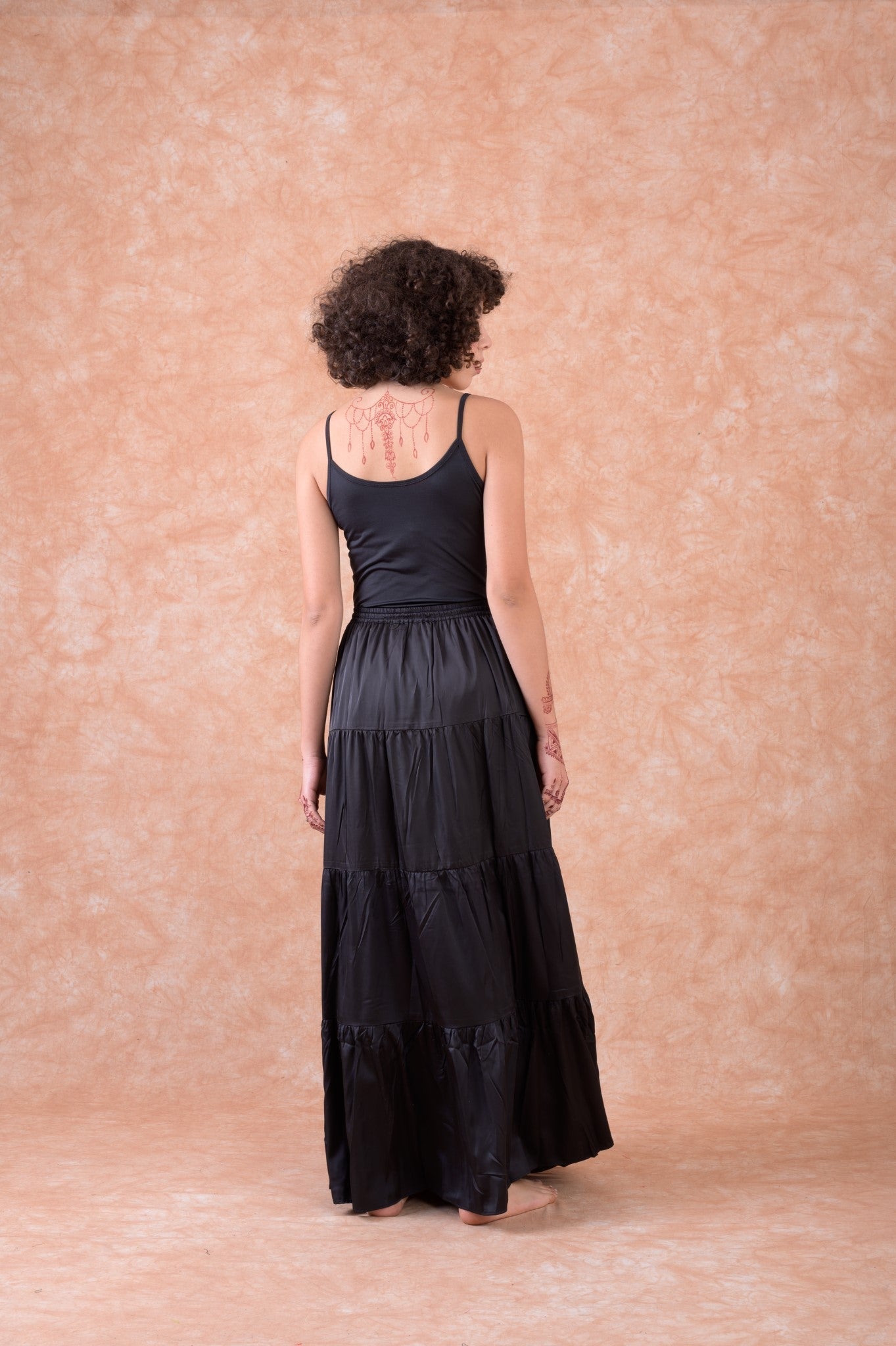 Rhea Leena Tiered Skirt Black / L/X