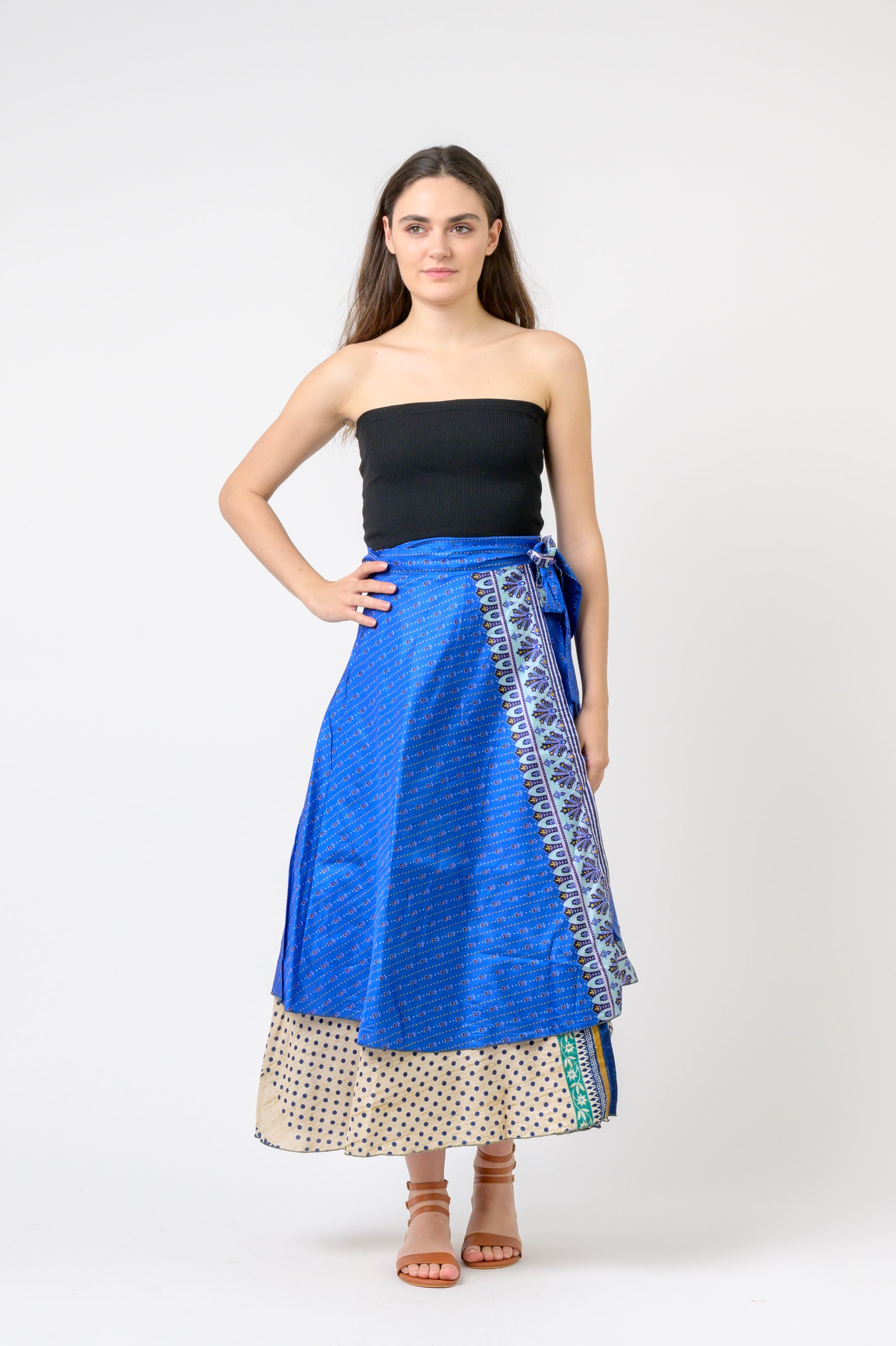 Rhea Printed Wrap Skirt