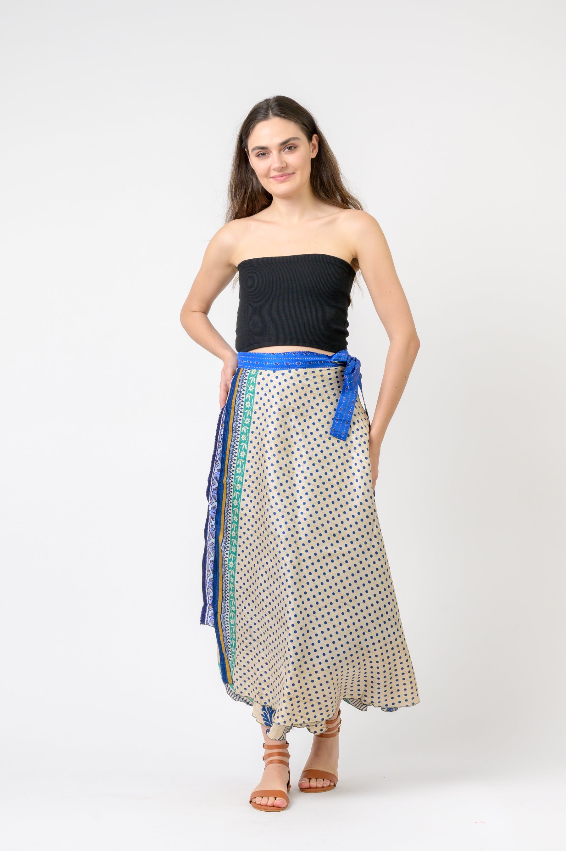 Rhea Printed Wrap Skirt