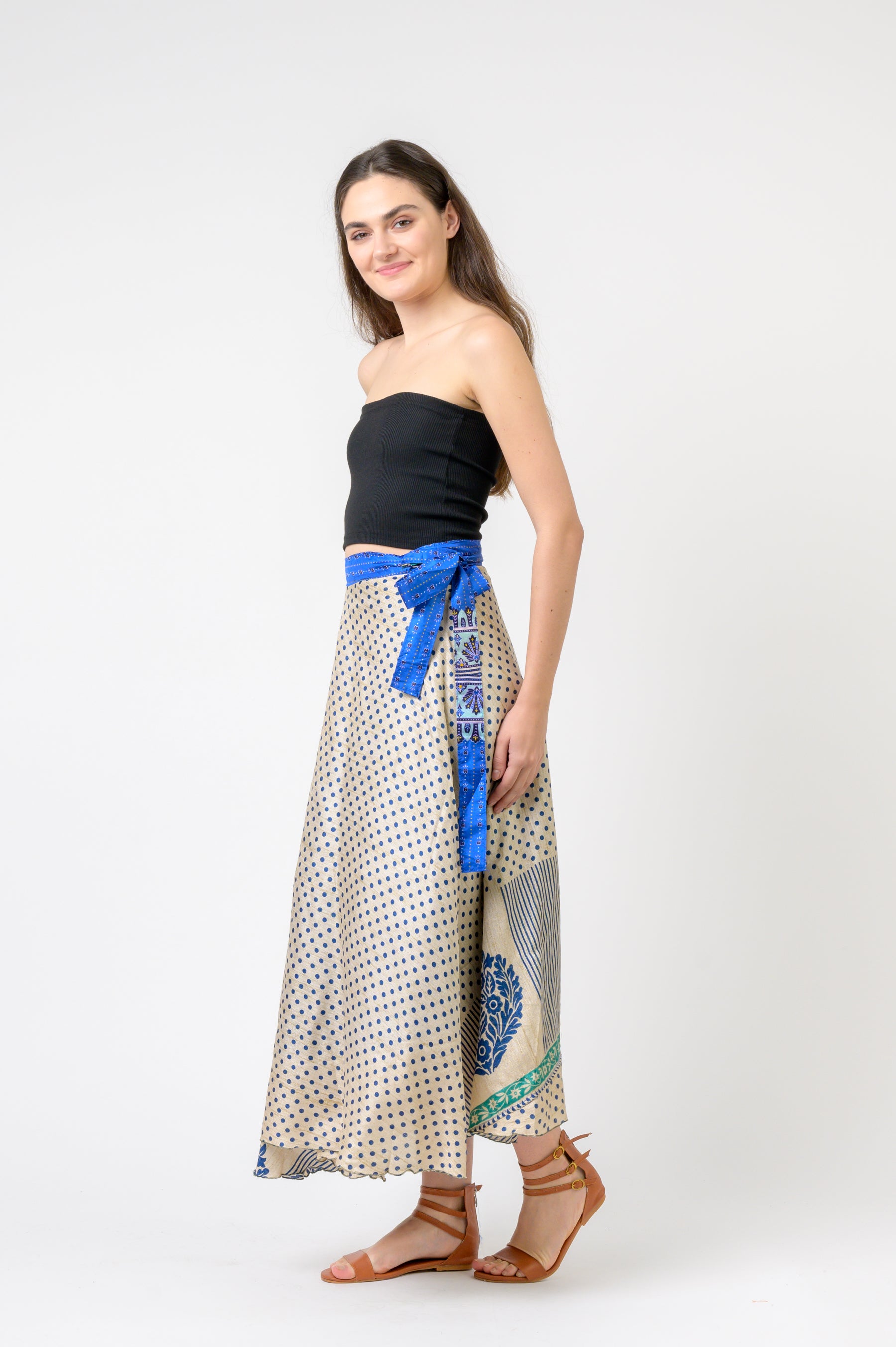 Rhea Printed Wrap Skirt
