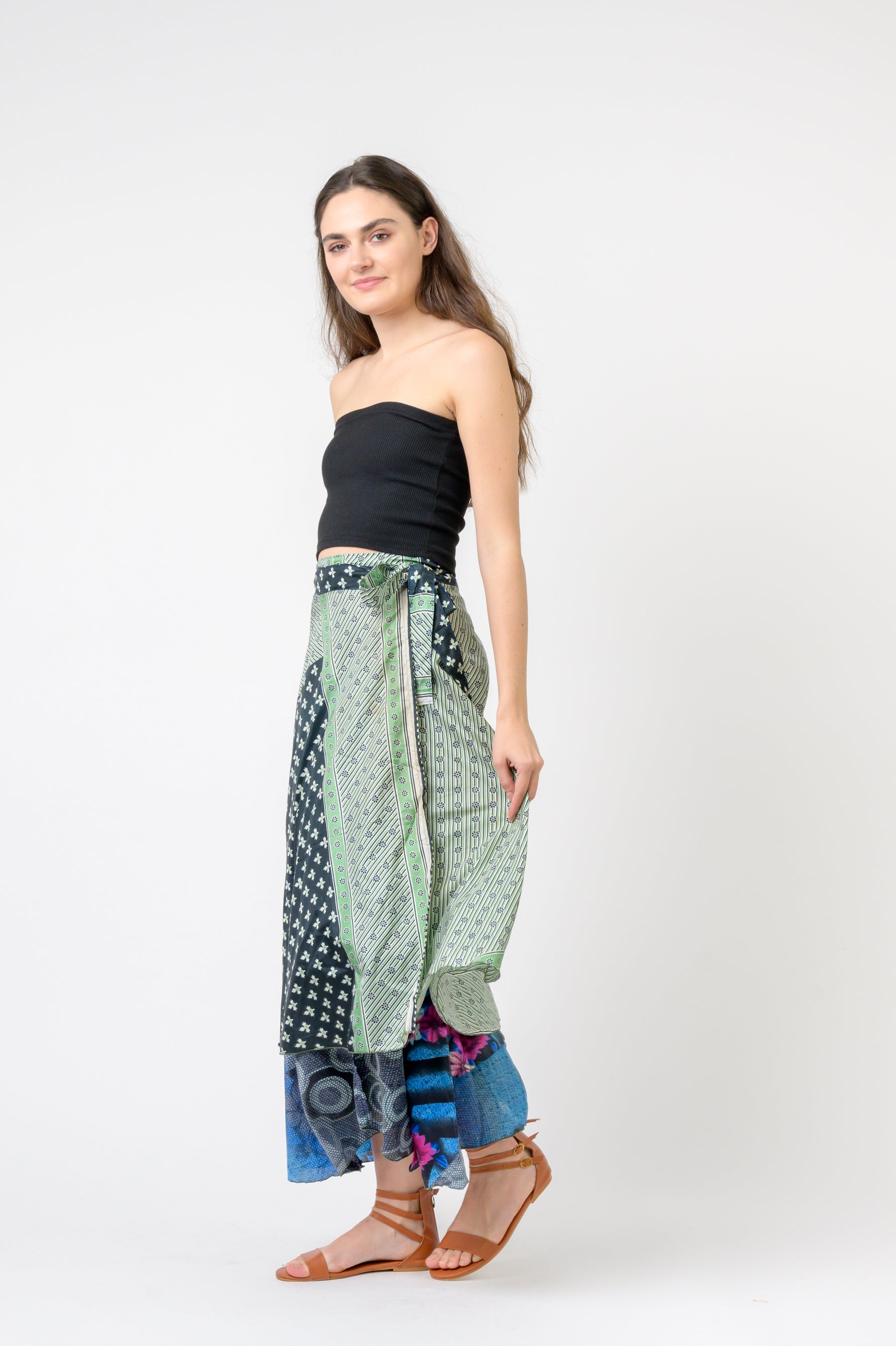 Rhea Printed Wrap Skirt