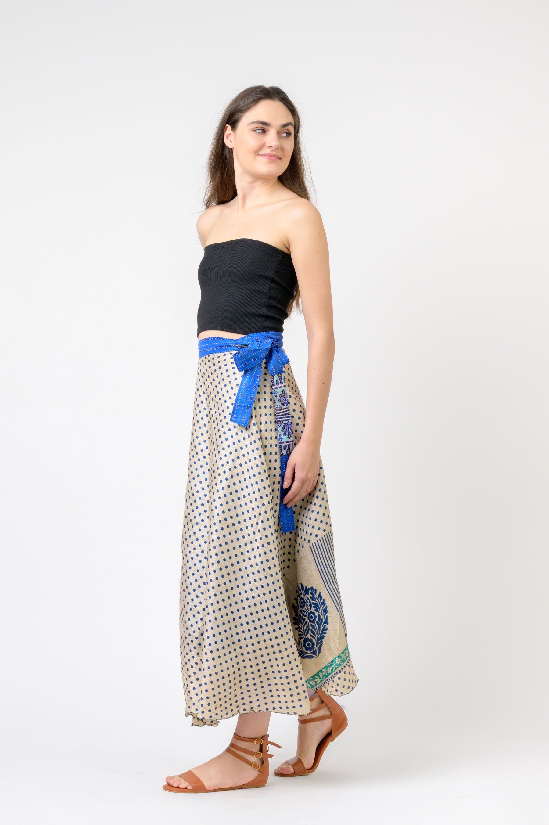 Rhea Printed Wrap Skirt