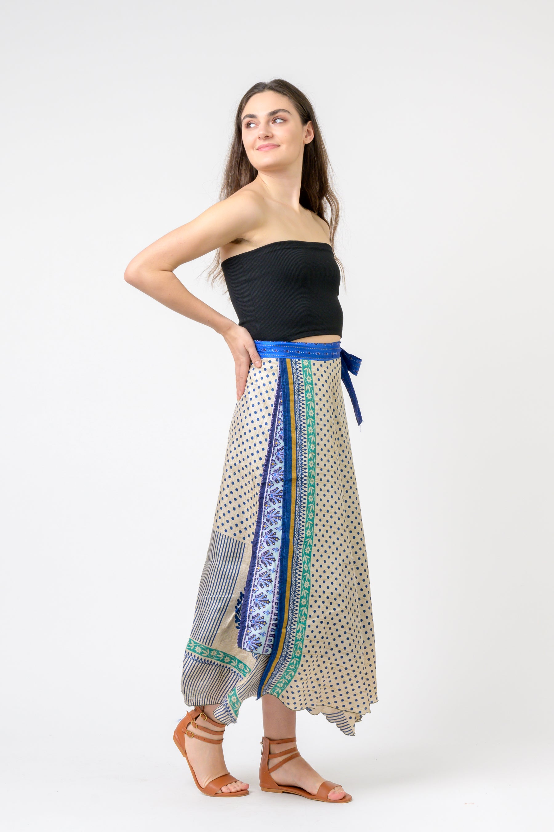 Rhea Printed Wrap Skirt