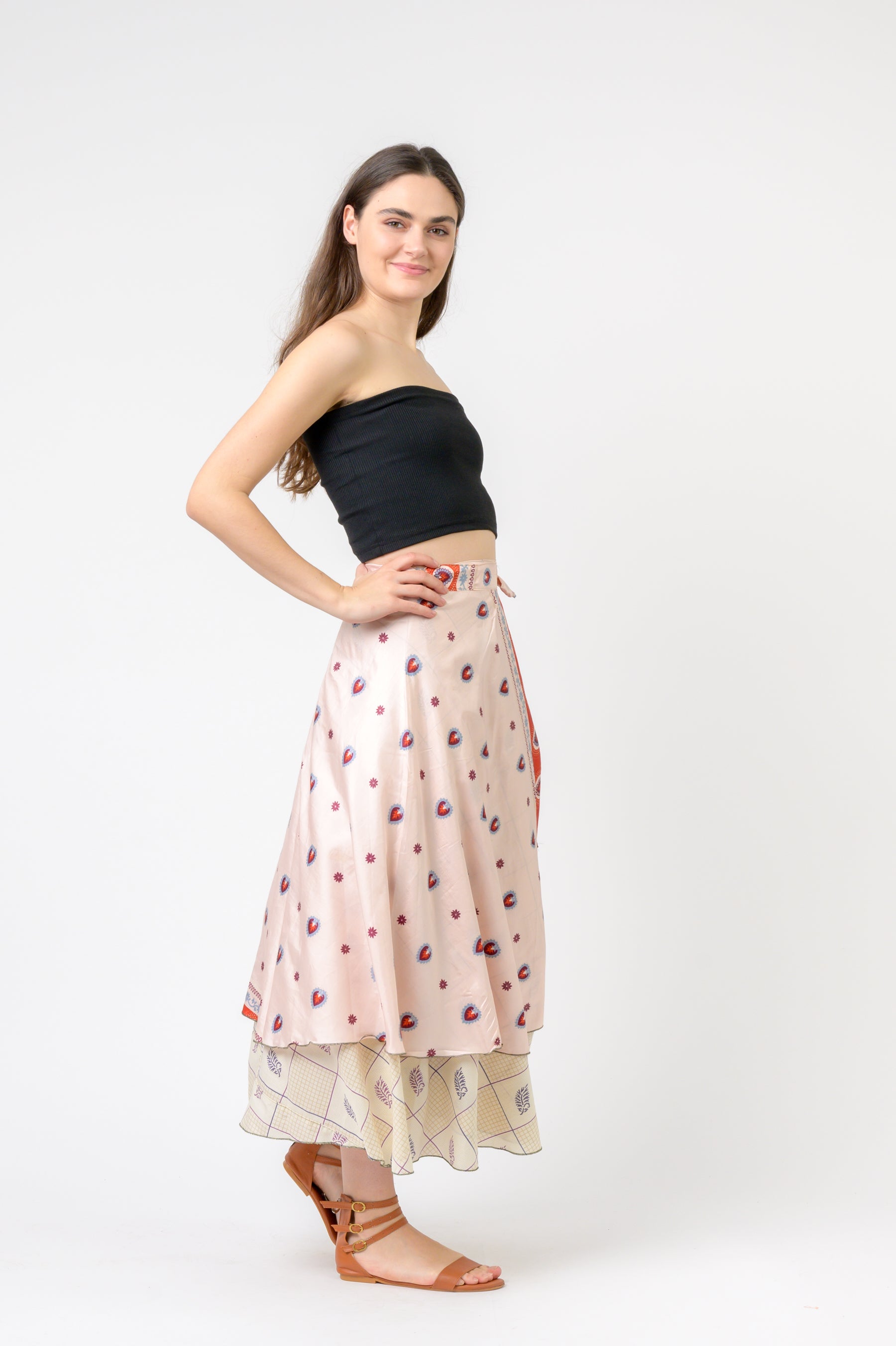 Rhea Printed Wrap Skirt