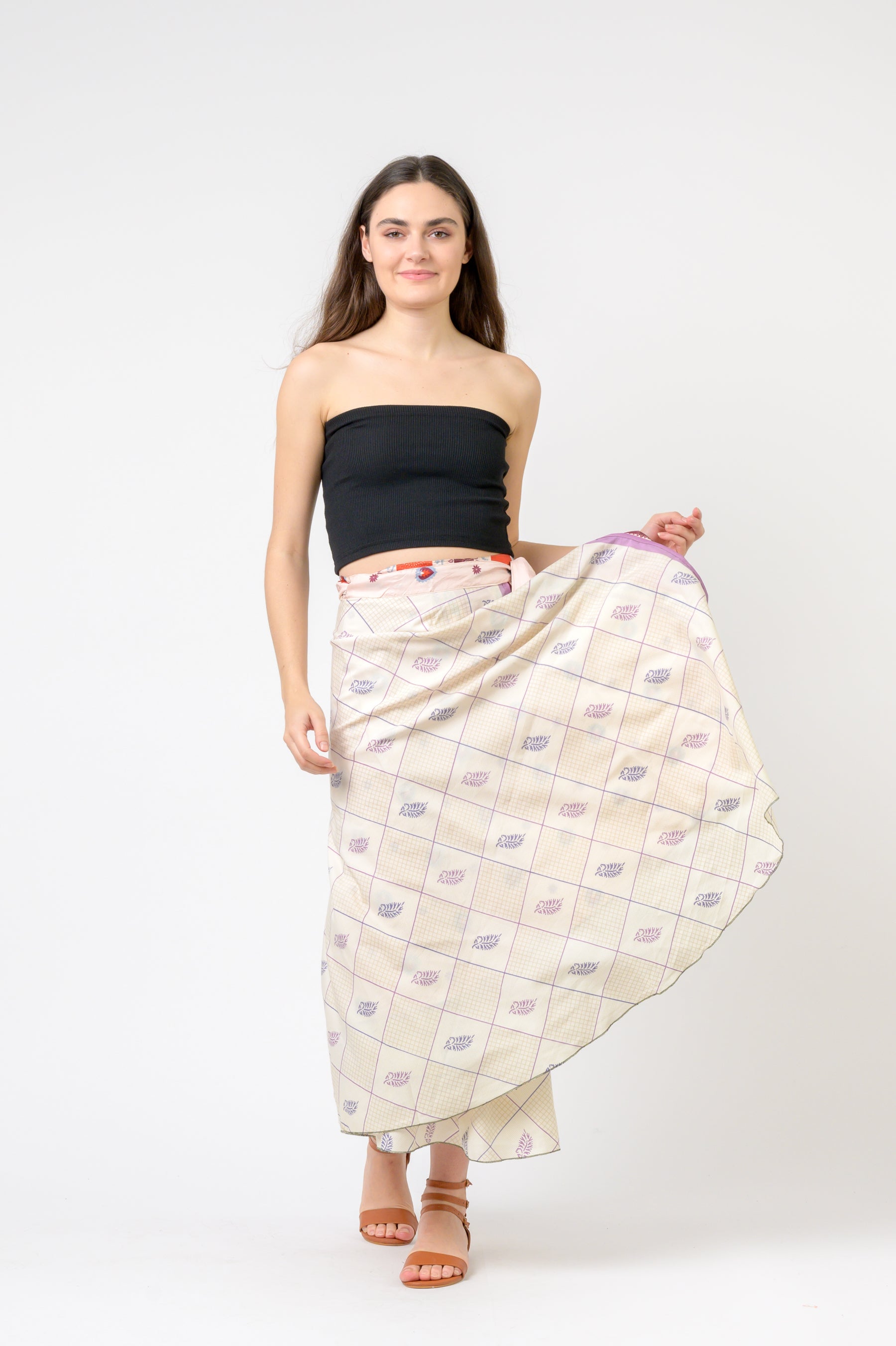 Rhea Printed Wrap Skirt