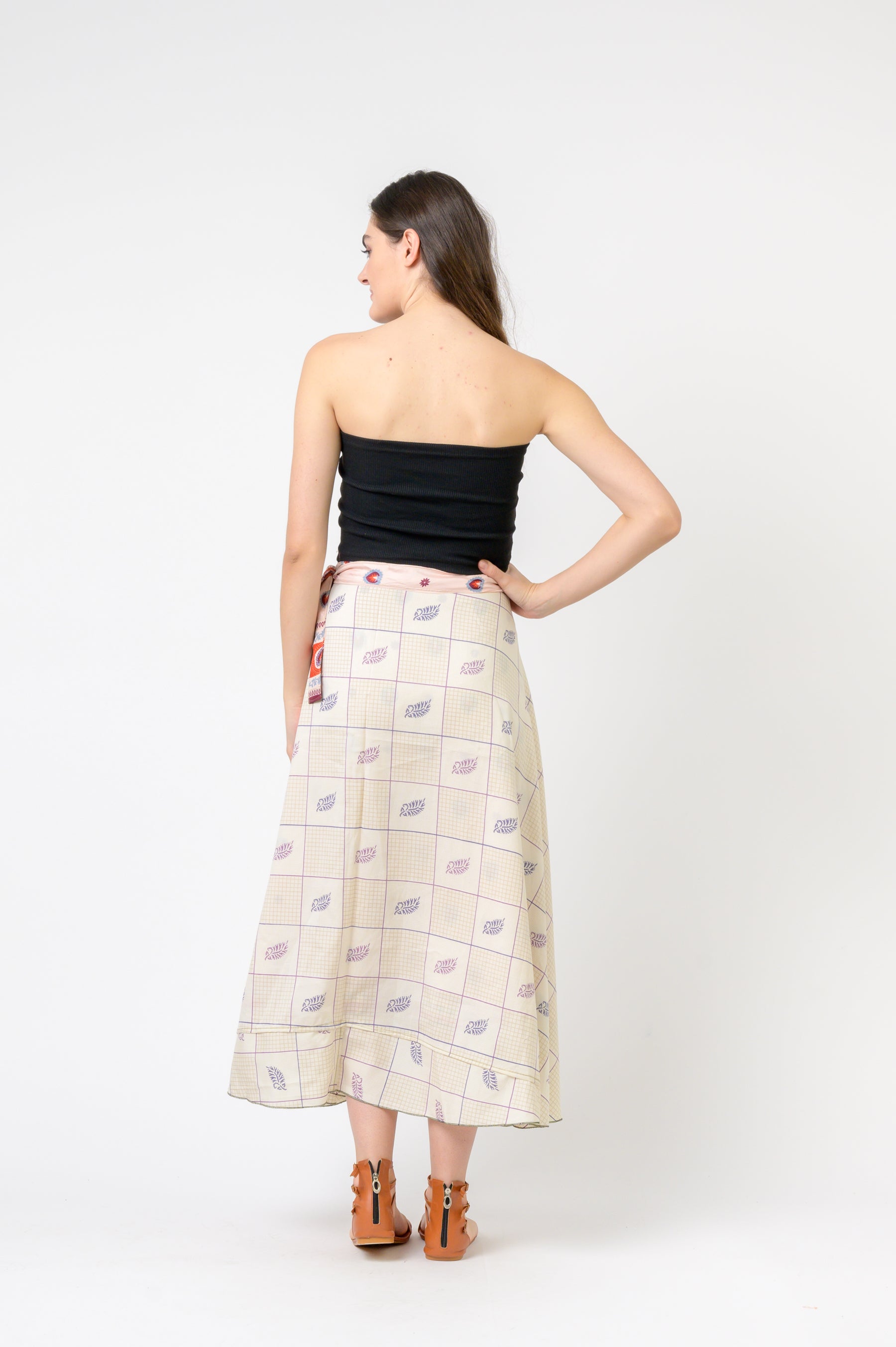 Rhea Printed Wrap Skirt