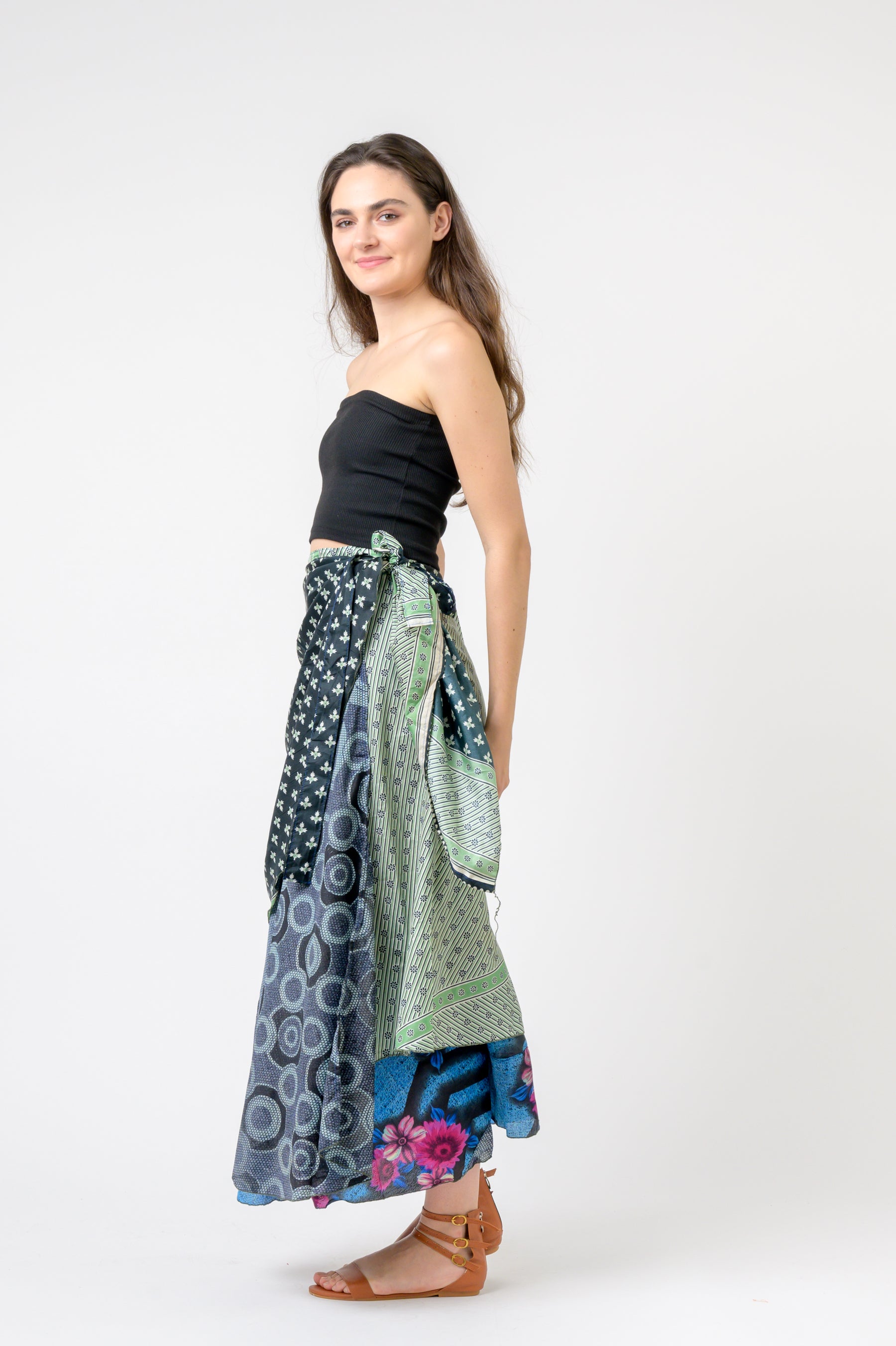Rhea Printed Wrap Skirt
