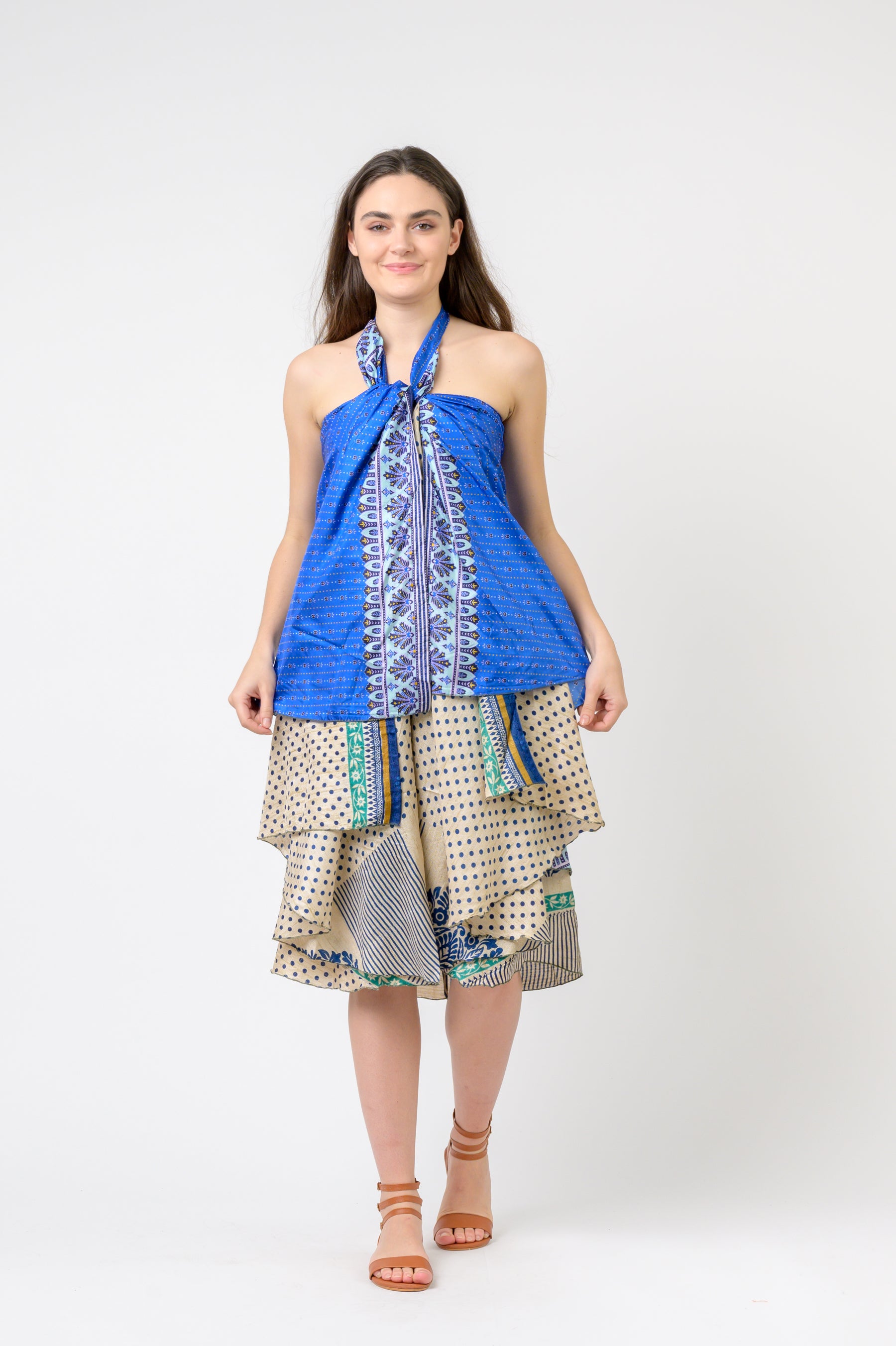 Rhea Printed Wrap Skirt