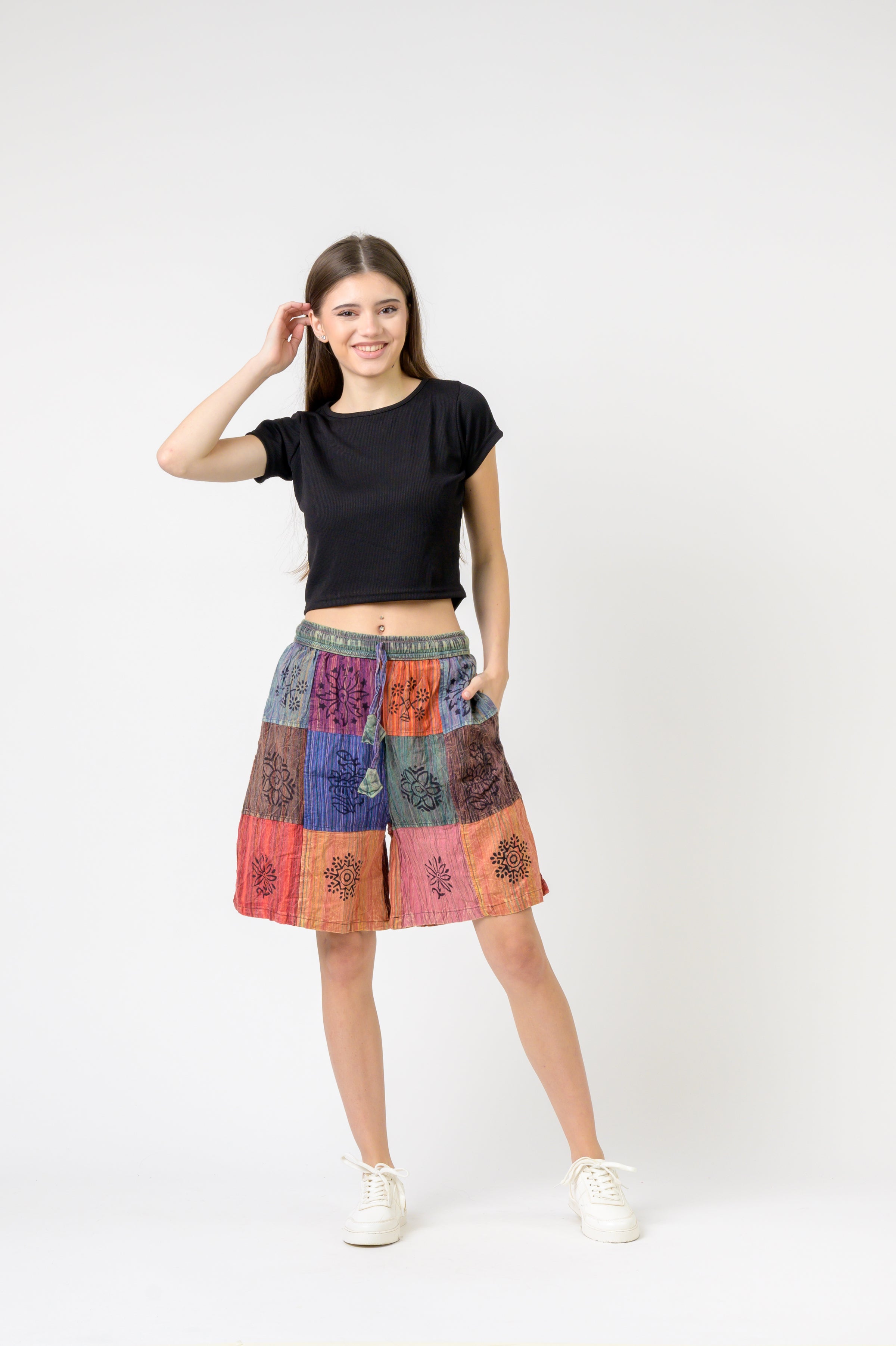 Rhea Mix Patch Short Trouser