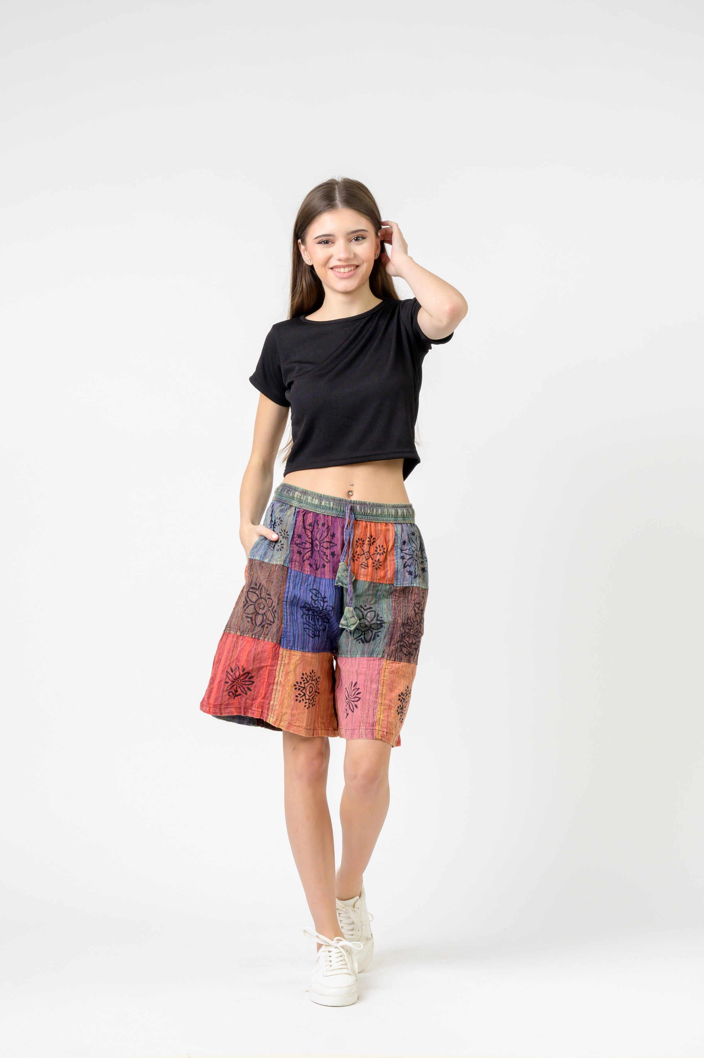 Rhea Mix Patch Short Trouser