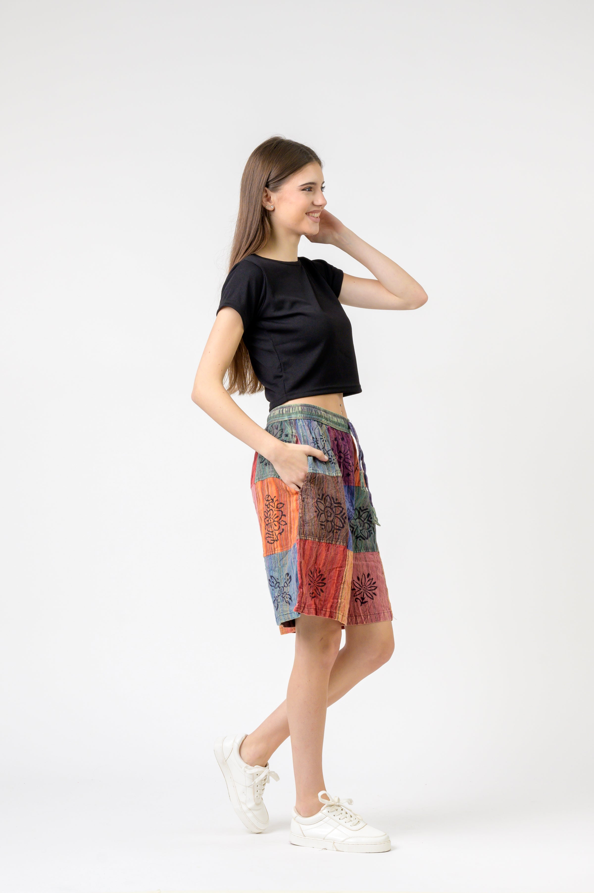 Rhea Mix Patch Short Trouser