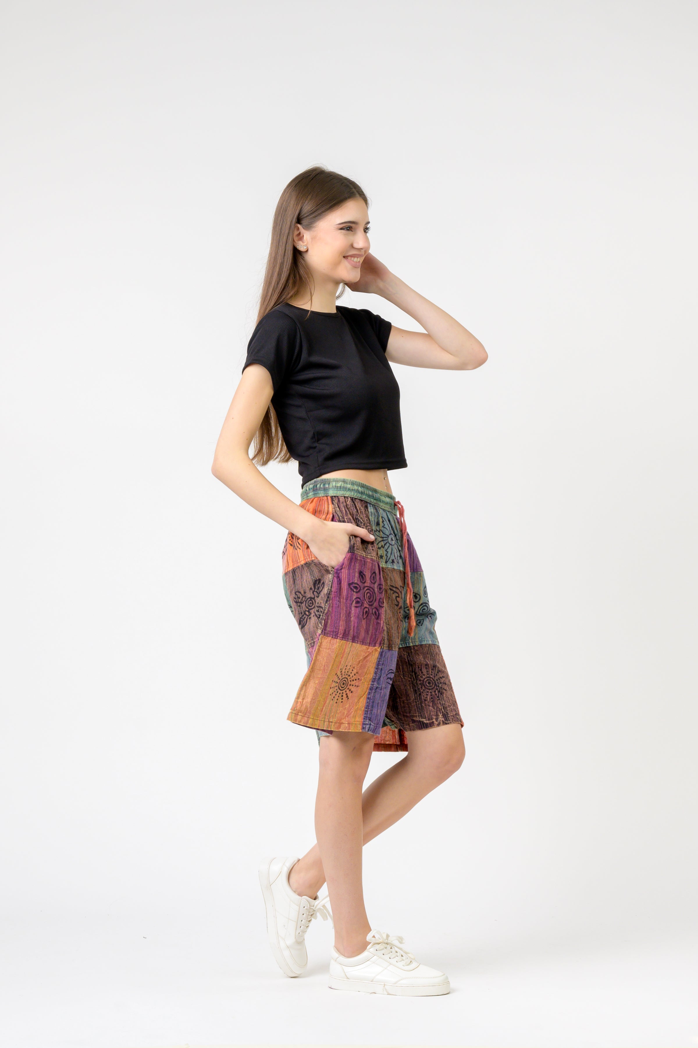 Rhea Mix Patch Short Trouser