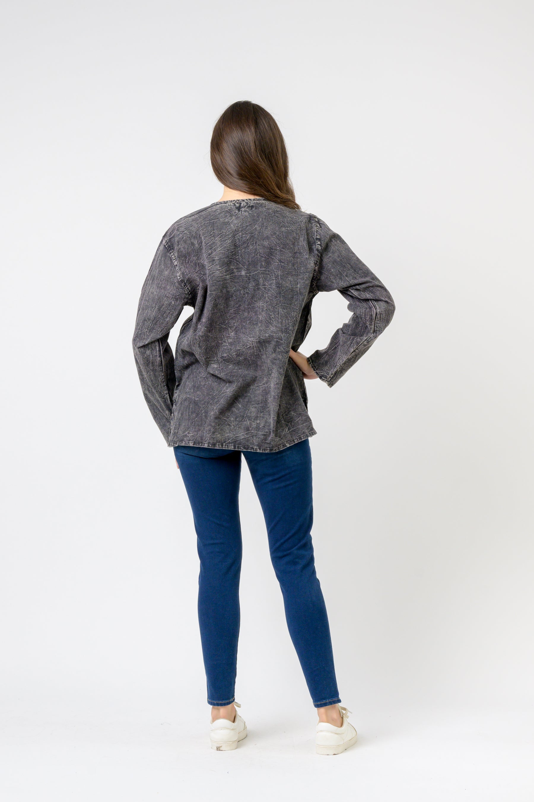 Rhea Button V-Neck Shirt