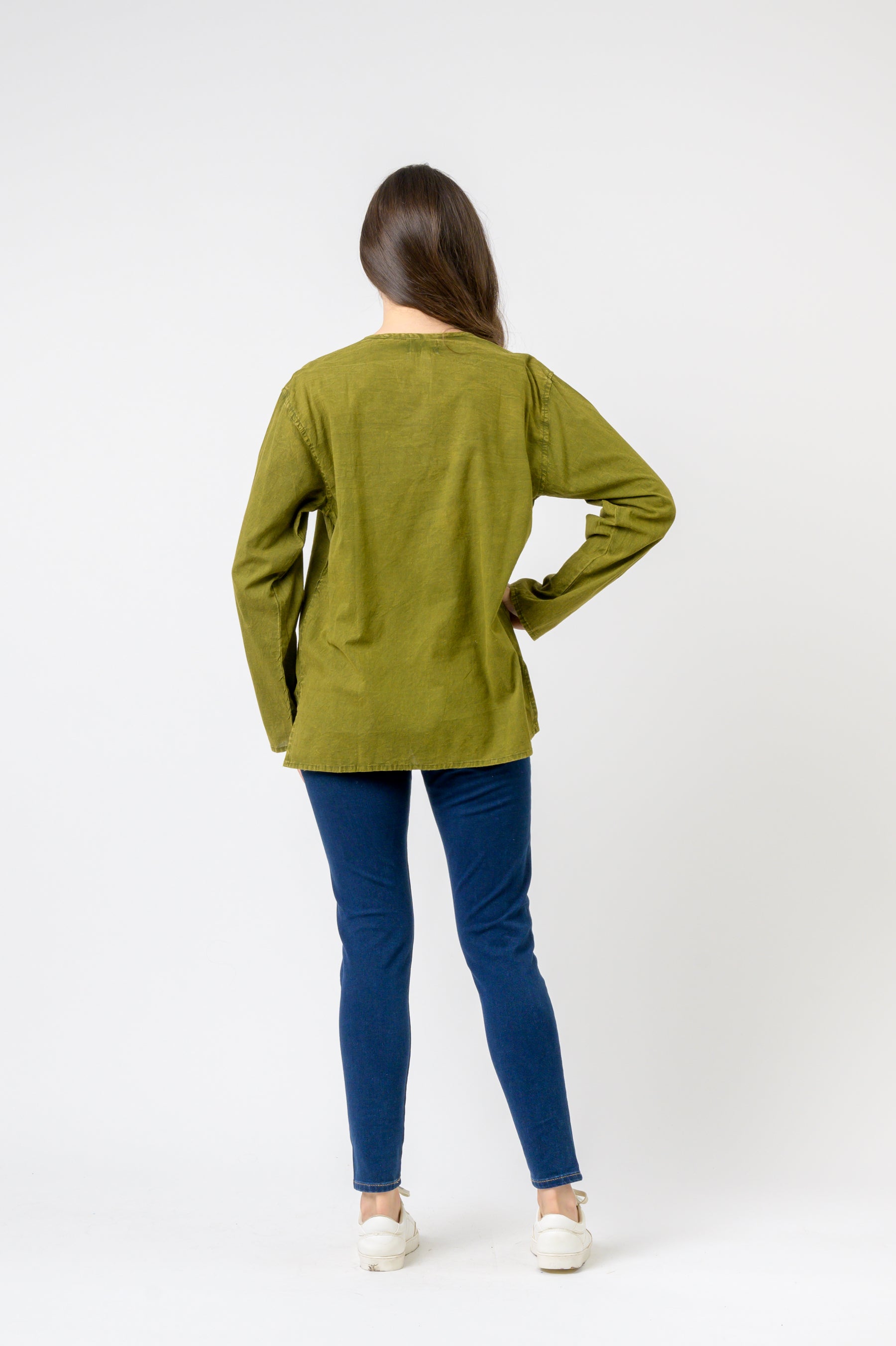 Rhea Button V-Neck Shirt