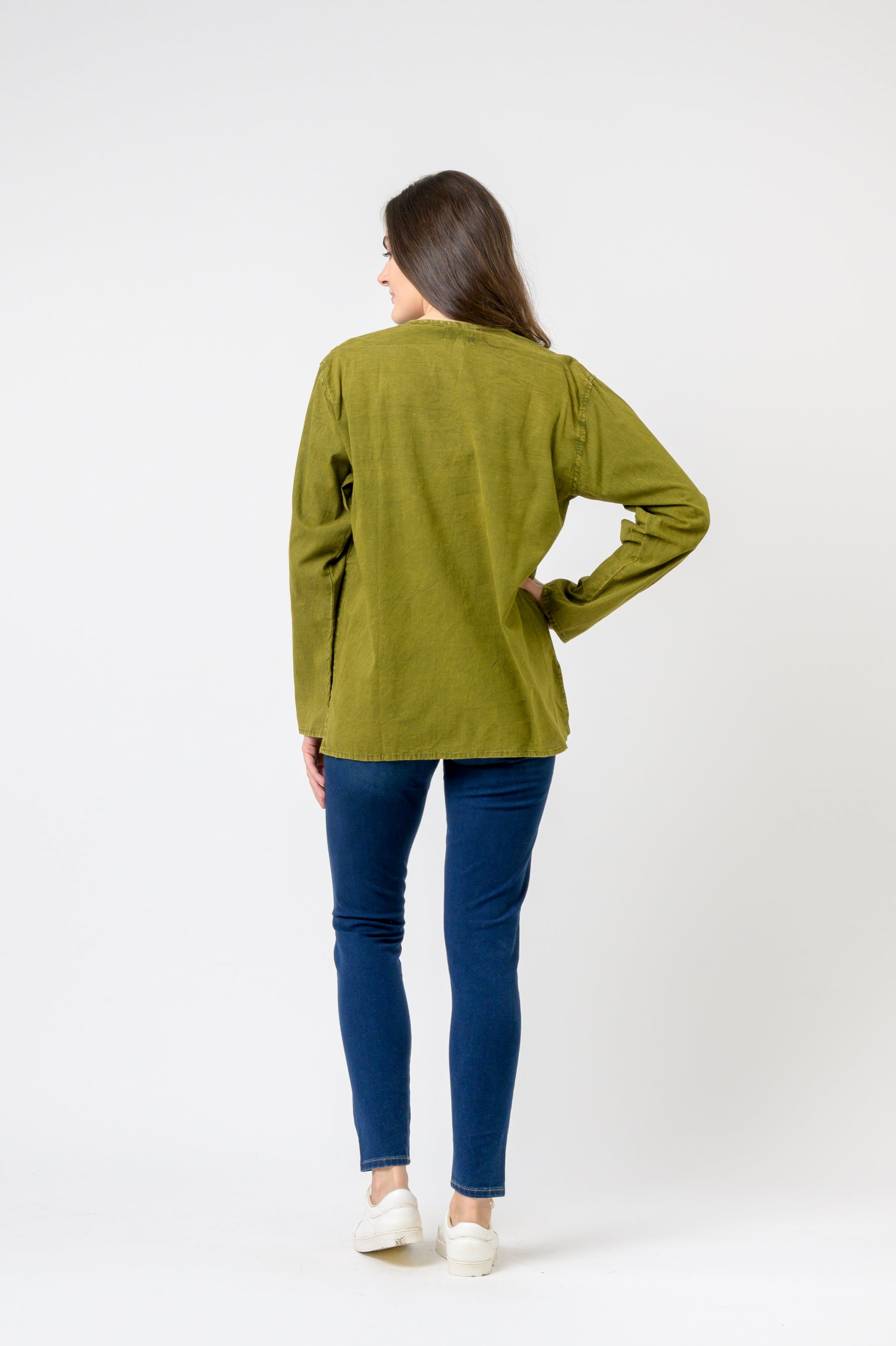 Rhea Button V-Neck Shirt