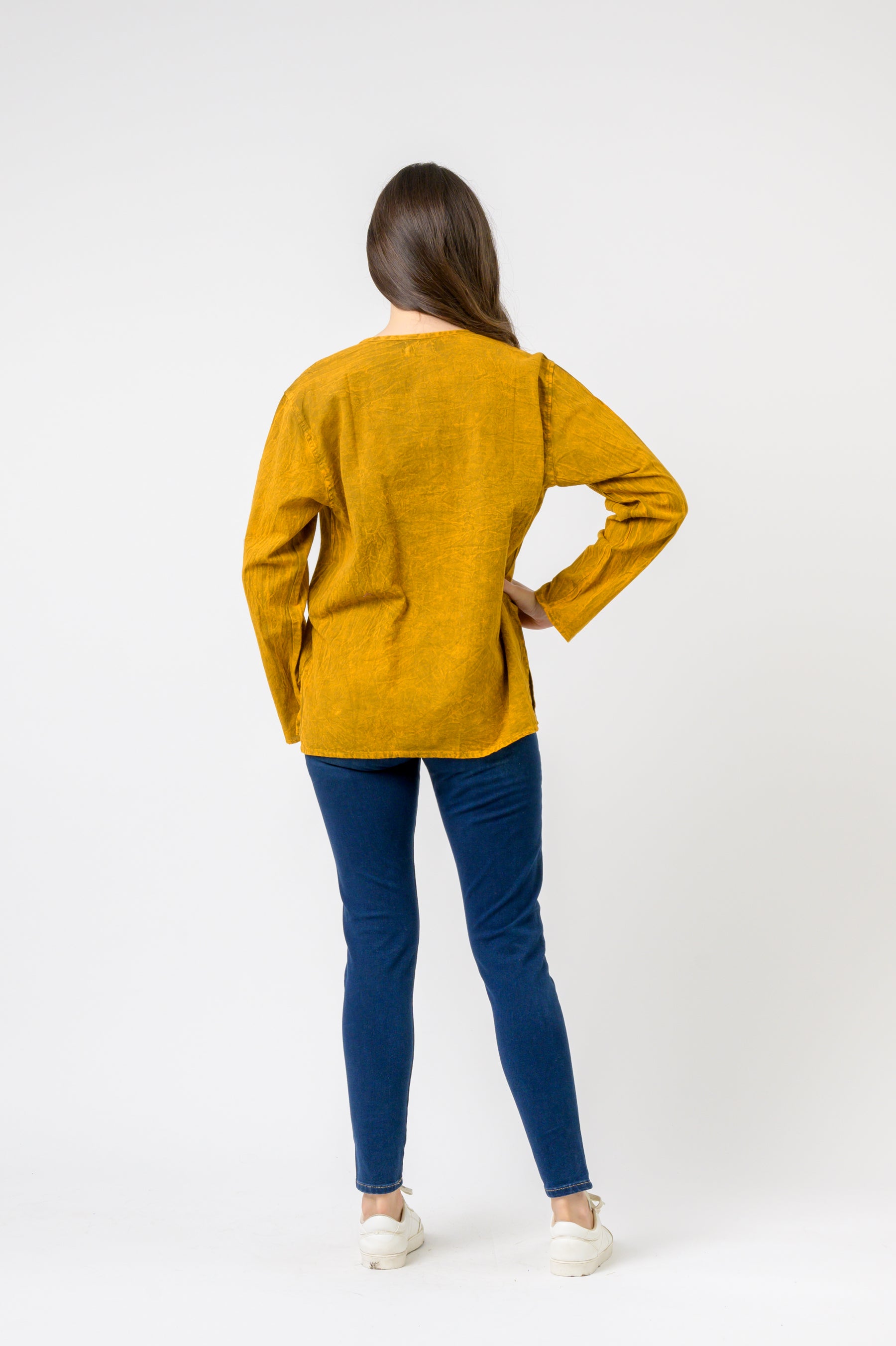 Rhea Button V-Neck Shirt