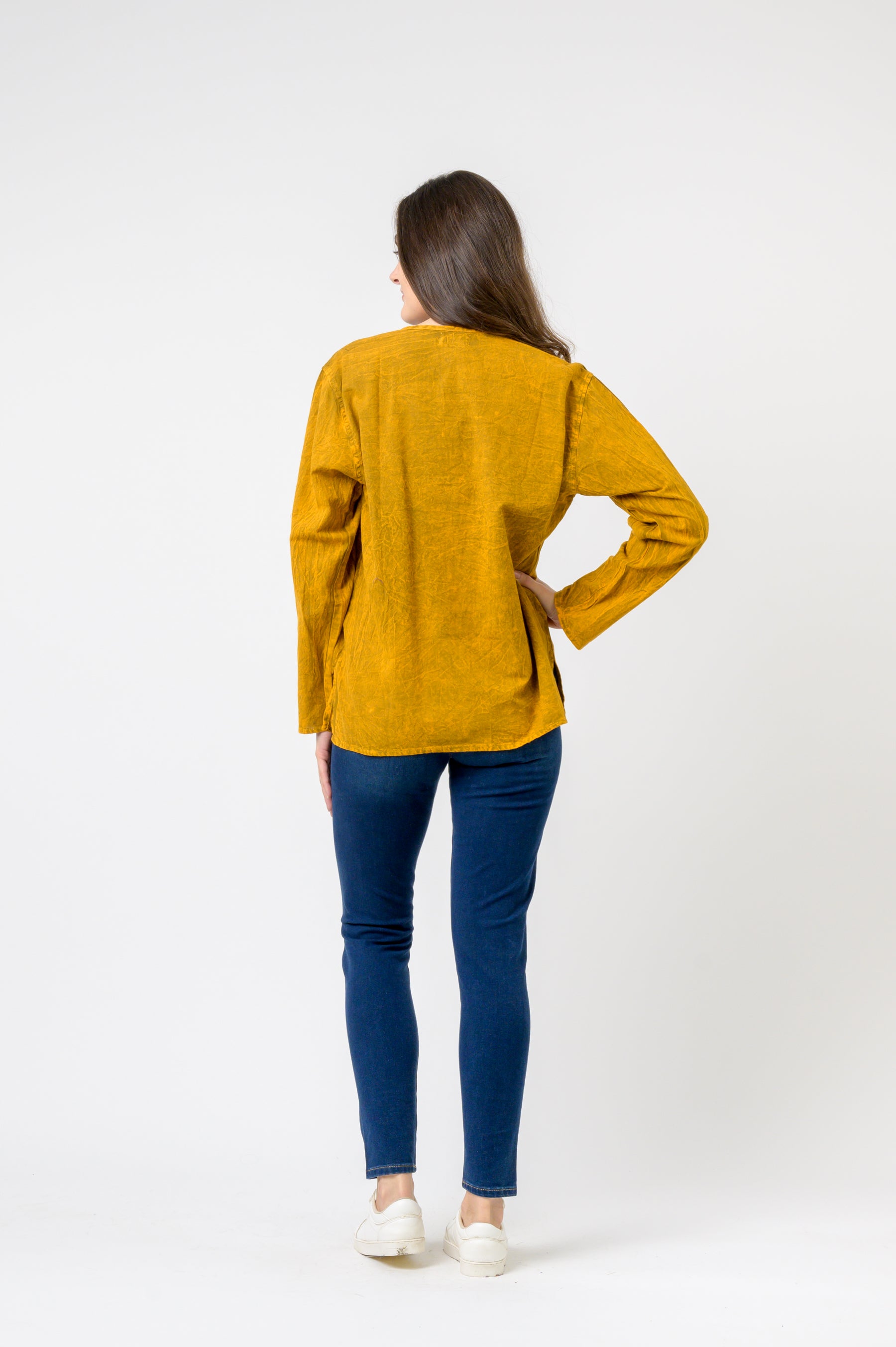 Rhea Button V-Neck Shirt