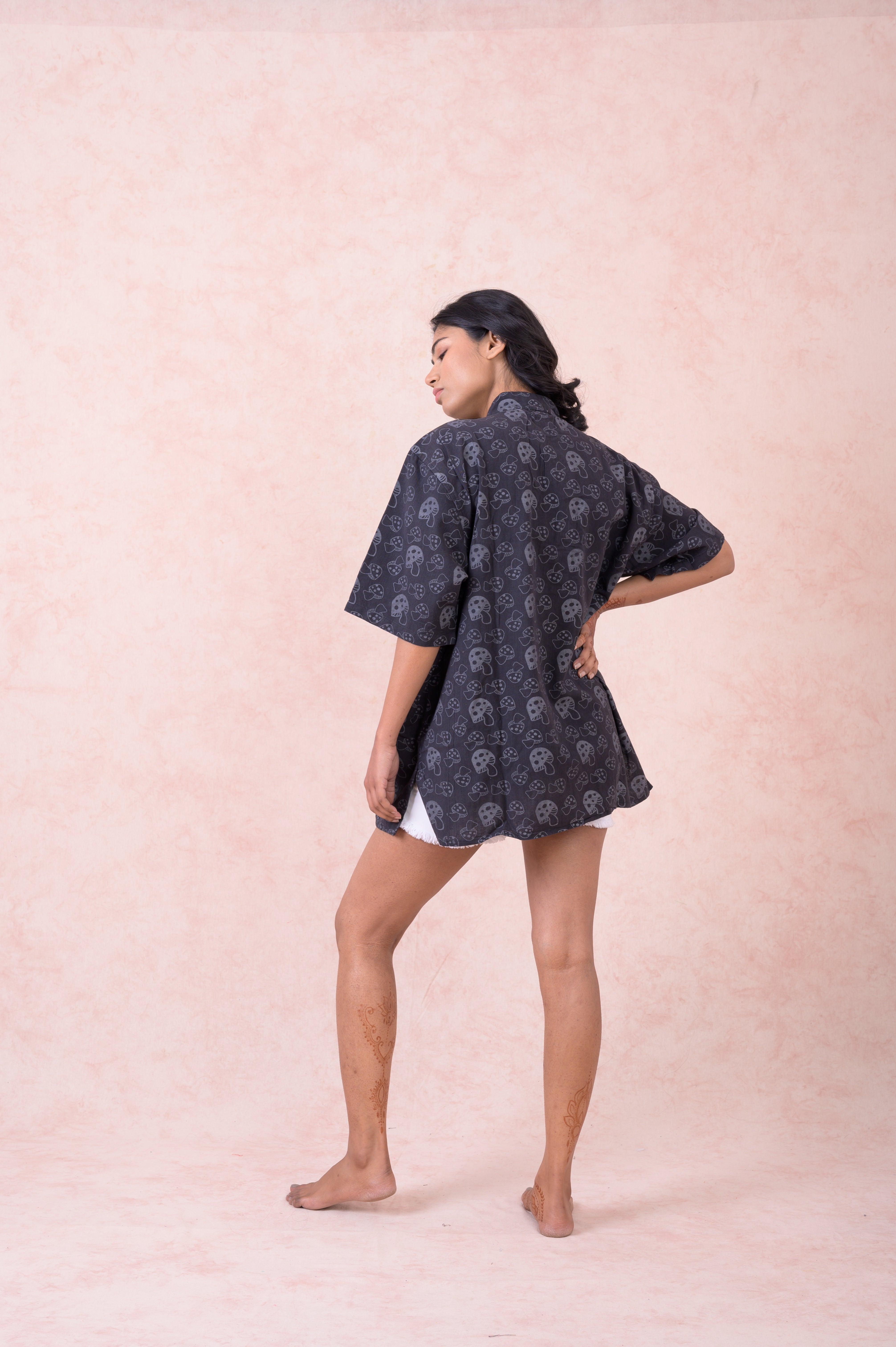 Rhea Mushroom Print Shirt