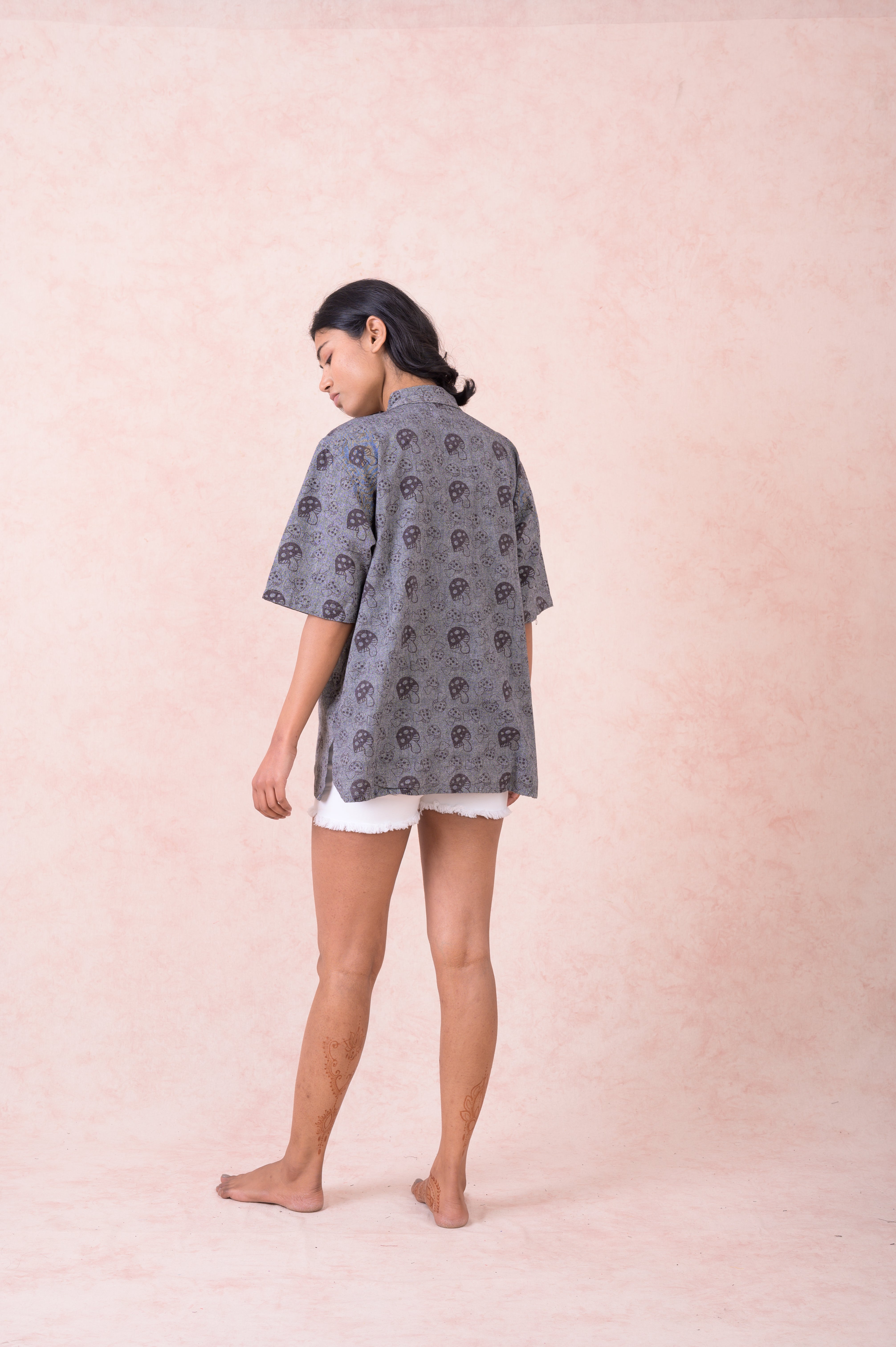 Rhea Mushroom Print Shirt