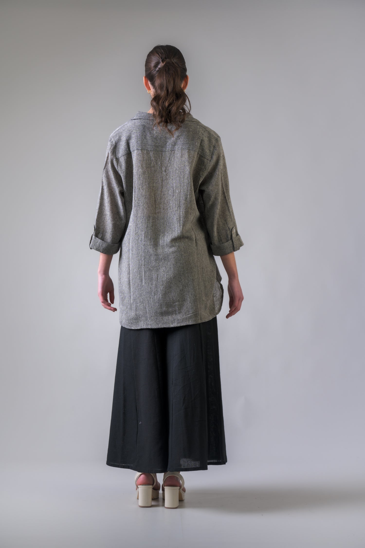Rhea Grey Tweed Top Grey / L/X