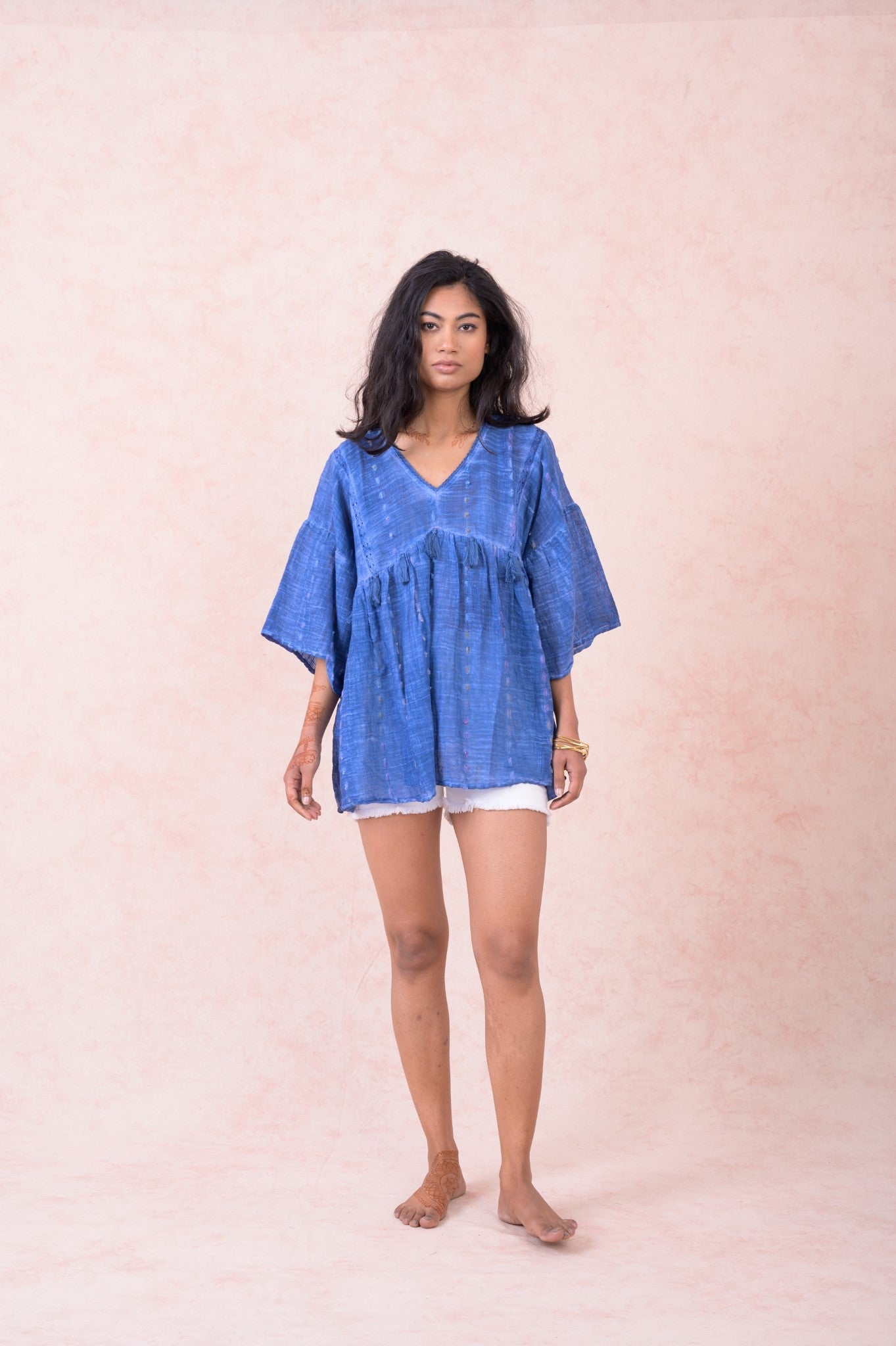 Rhea Loose Top Blue / One Size