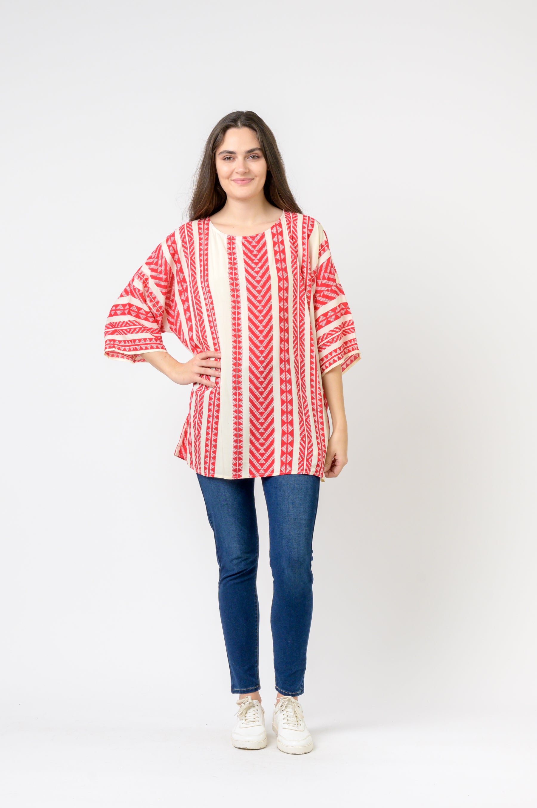 Rhea Aztec Print Top