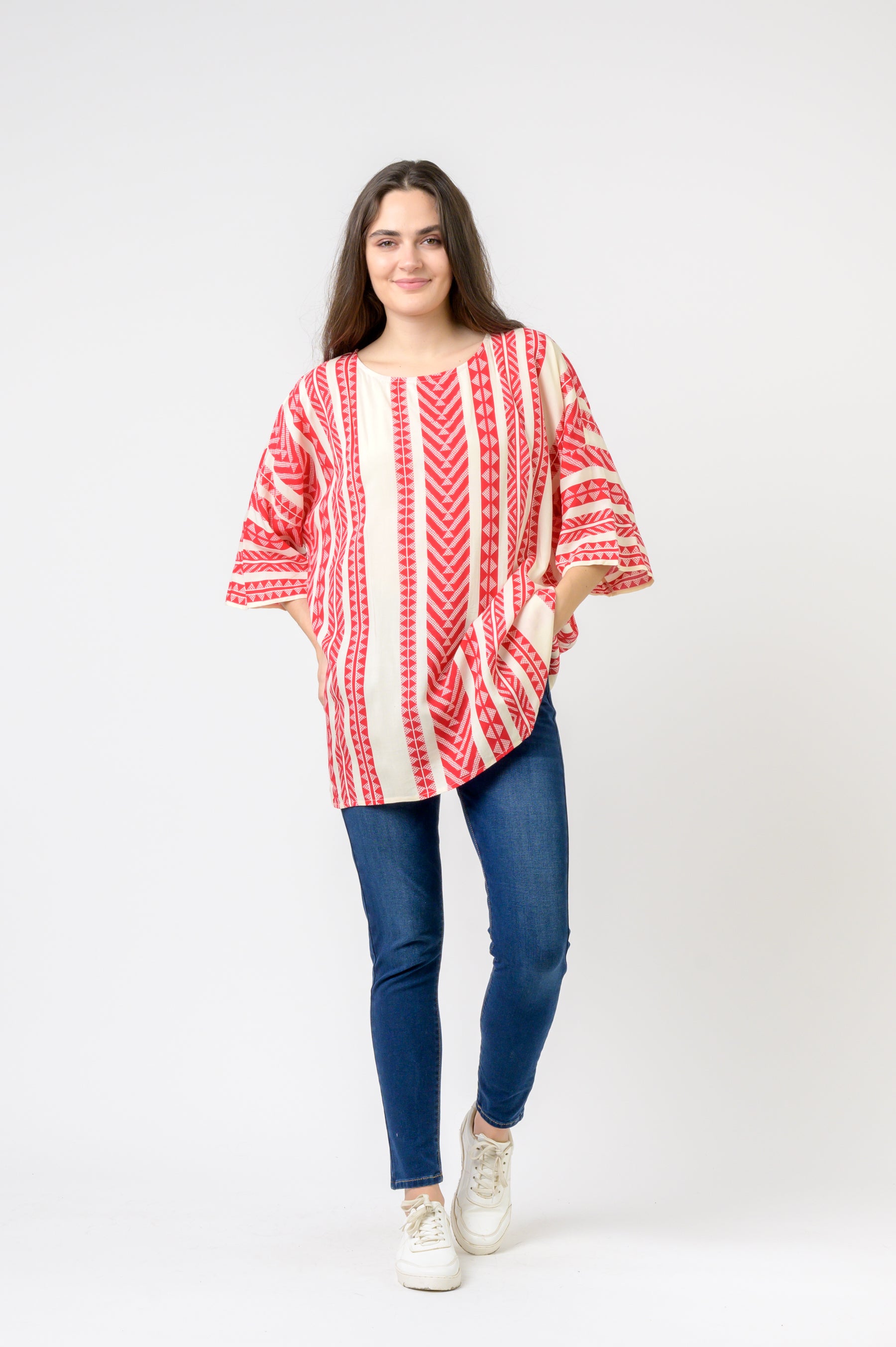 Rhea Aztec Print Top