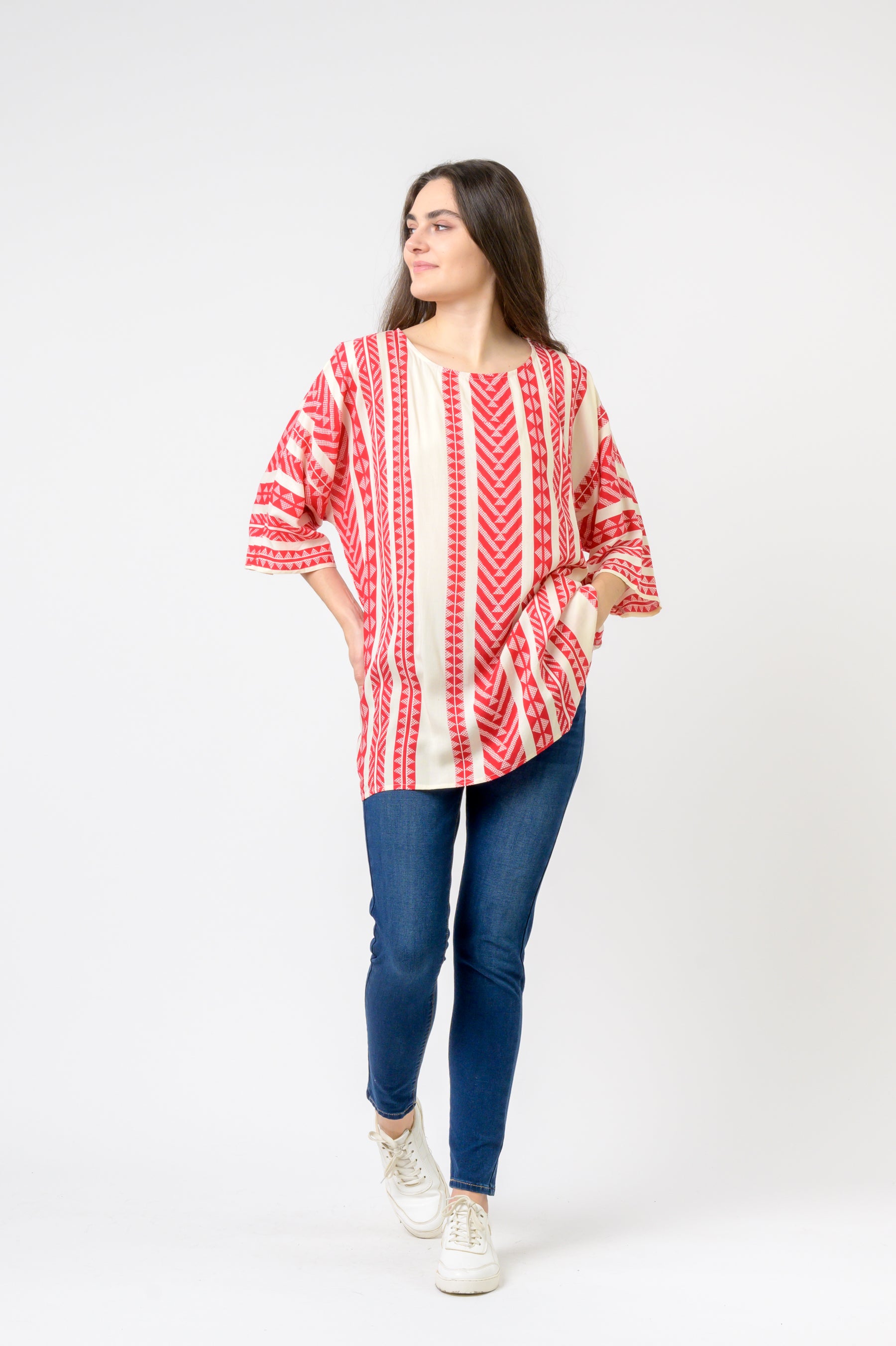 Rhea Aztec Print Top