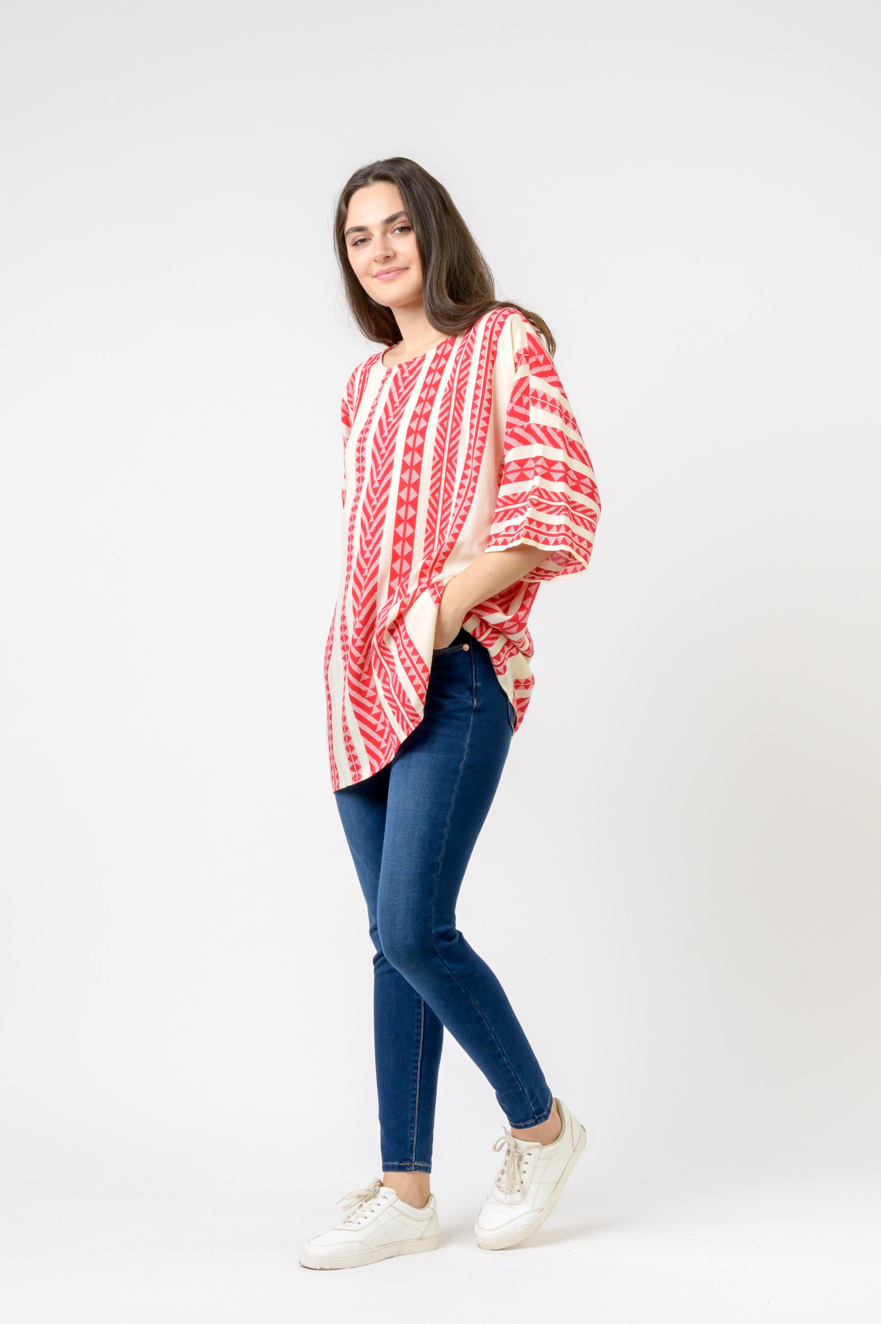 Rhea Aztec Print Top