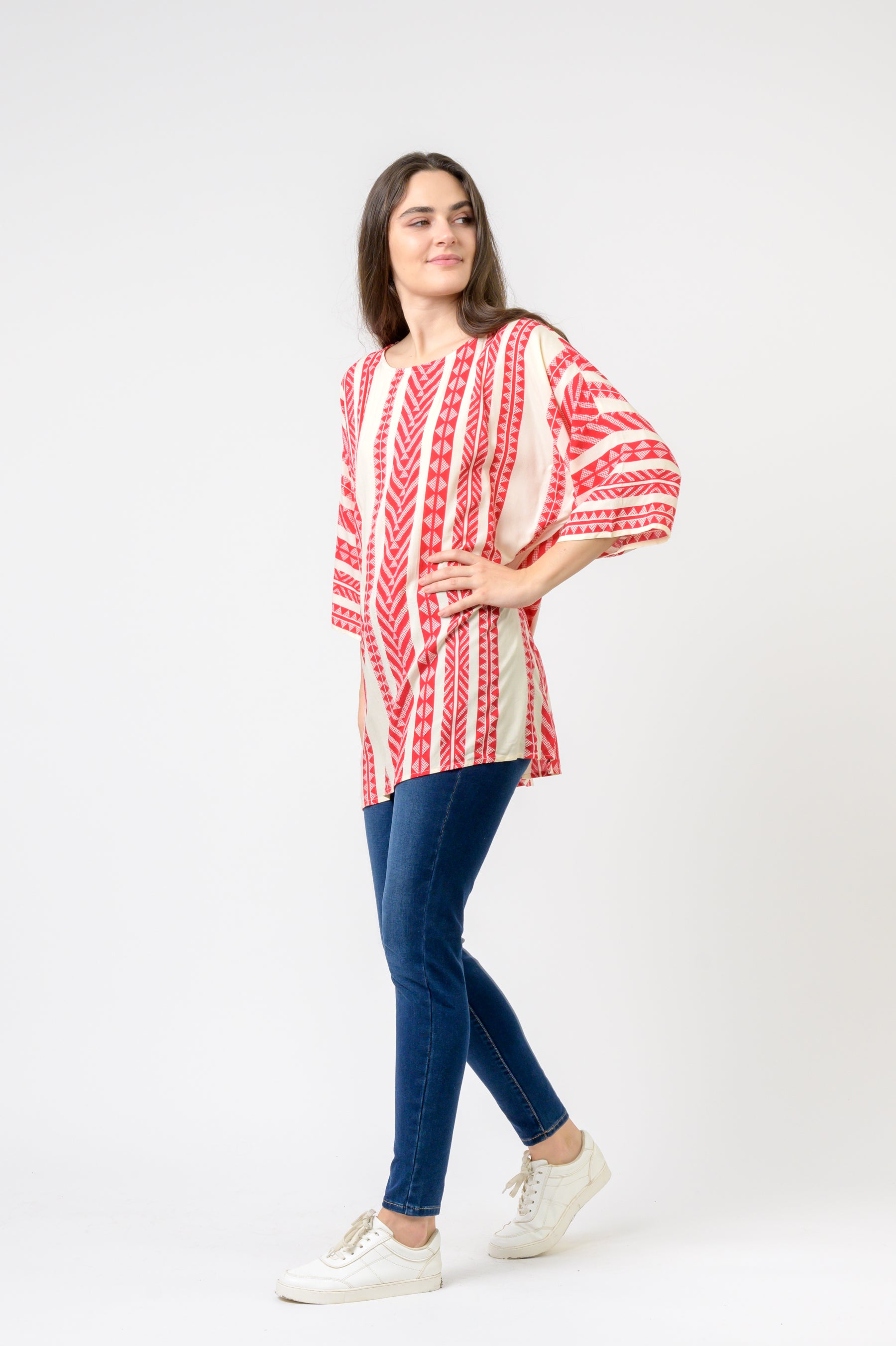 Rhea Aztec Print Top