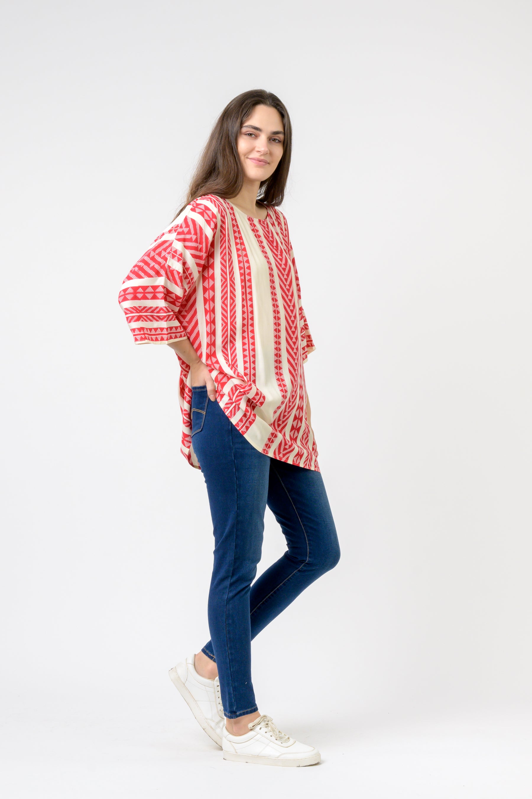 Rhea Aztec Print Top