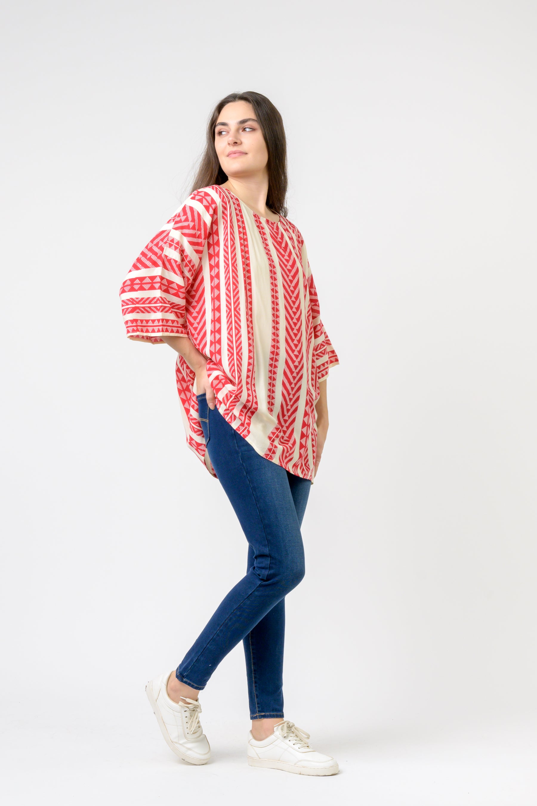 Rhea Aztec Print Top