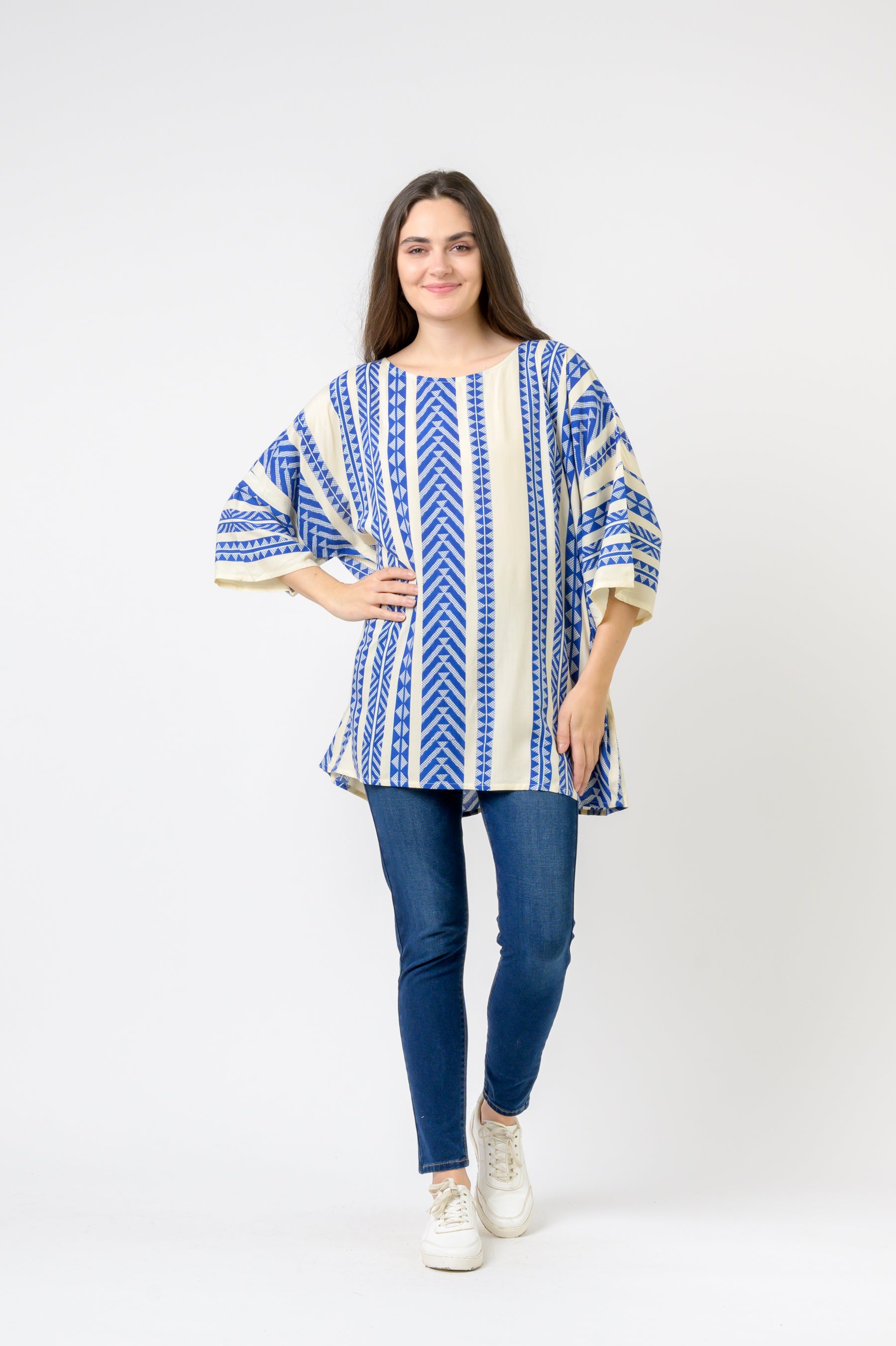 Rhea Aztec Print Top