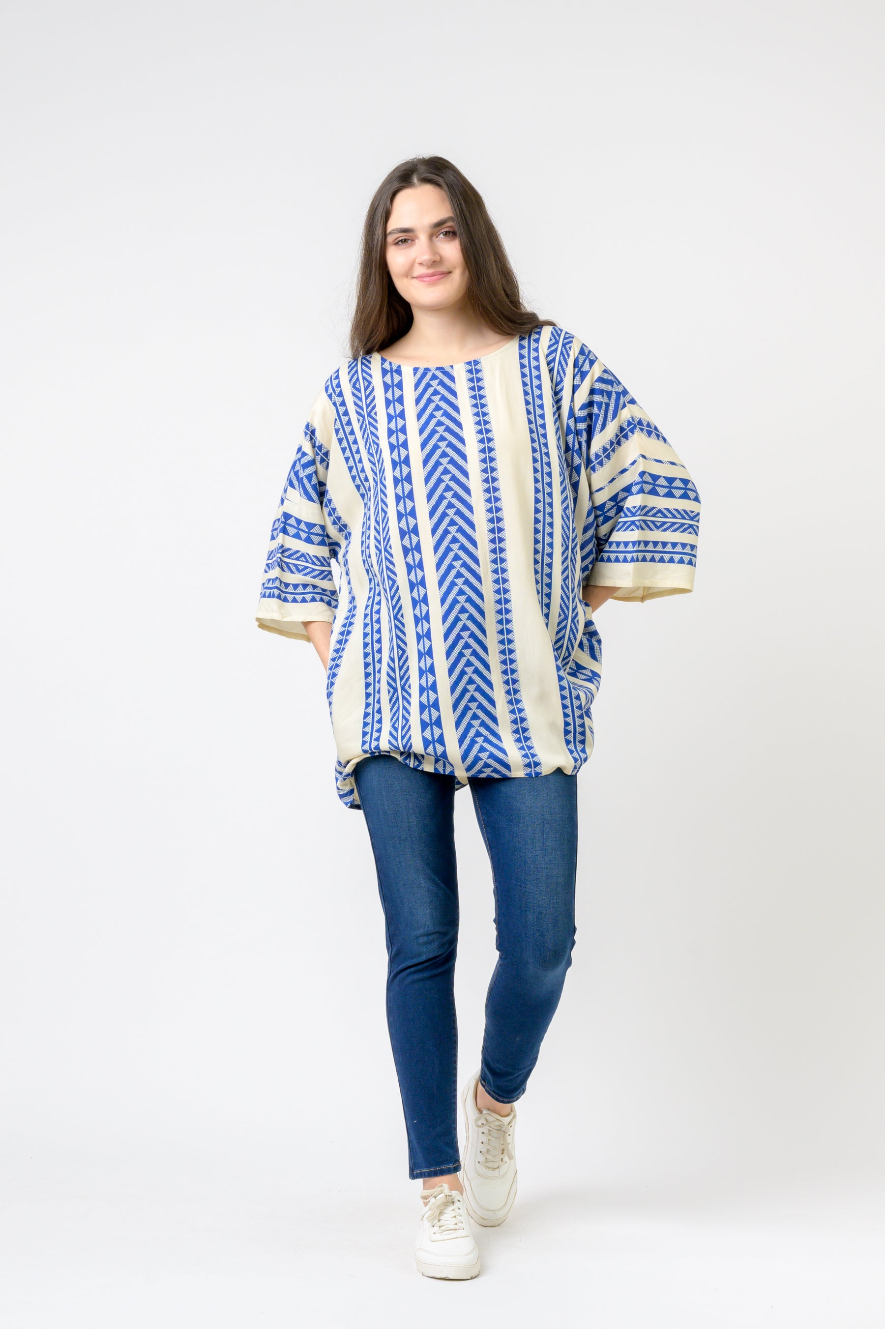 Rhea Aztec Print Top