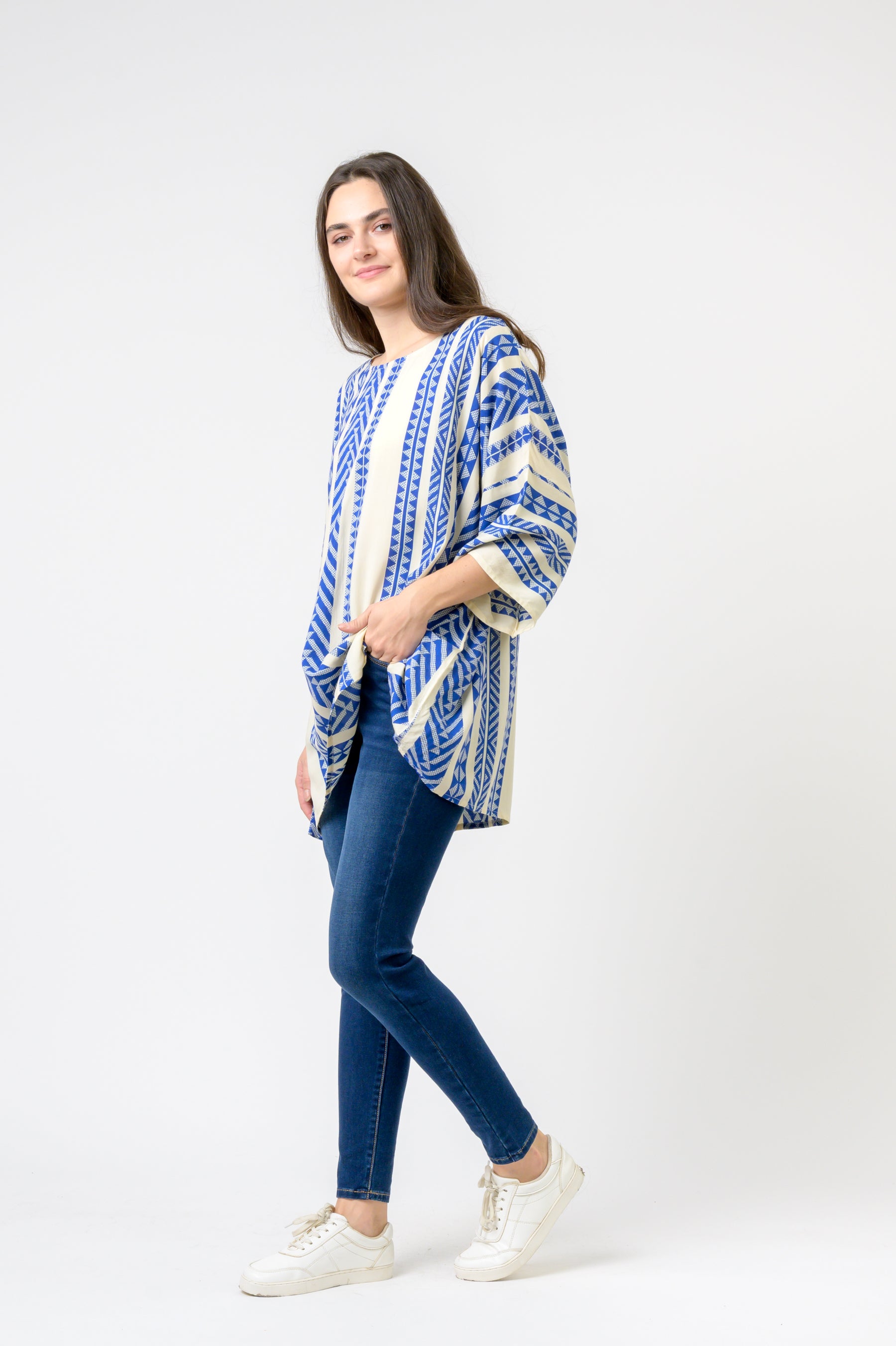 Rhea Aztec Print Top