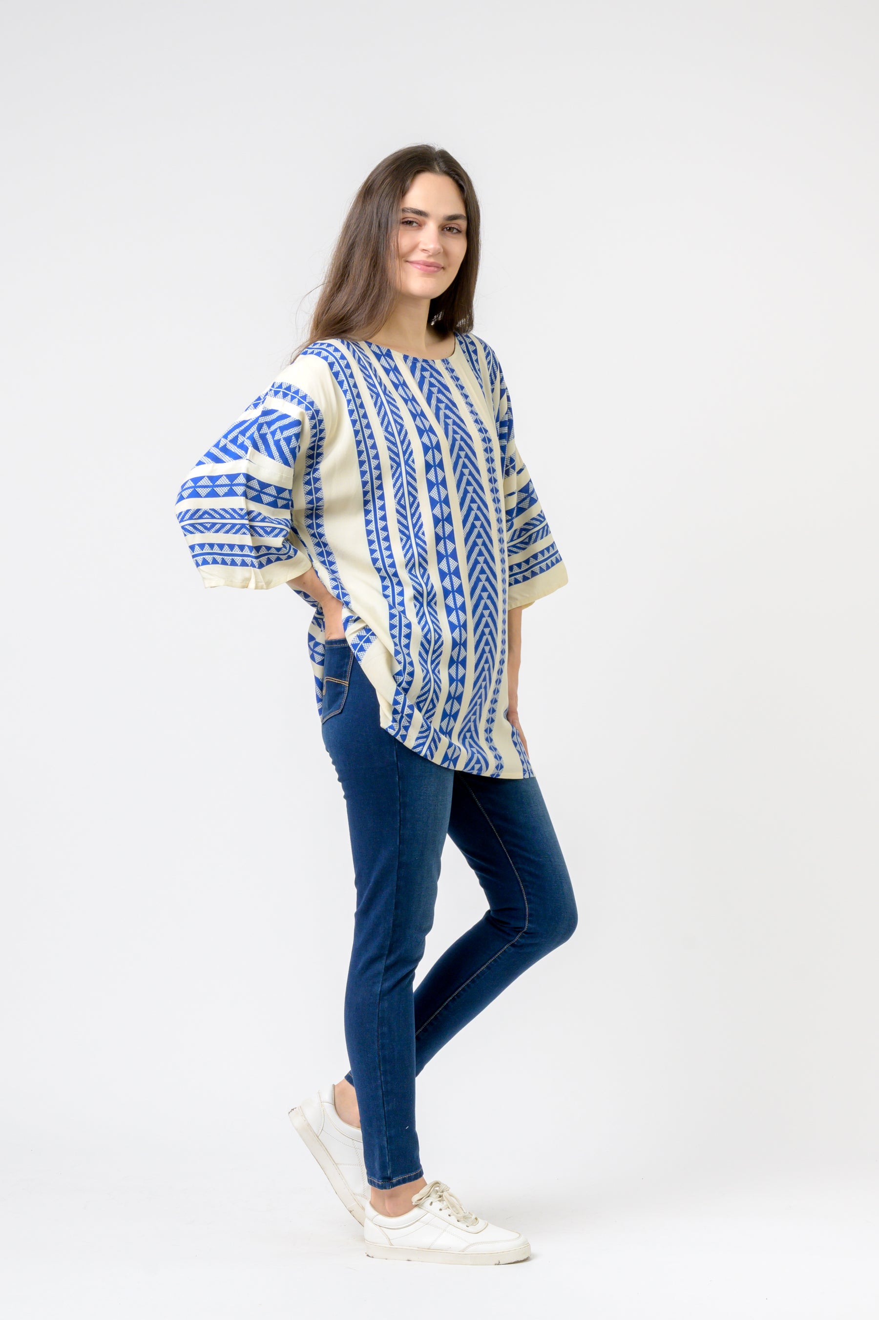 Rhea Aztec Print Top