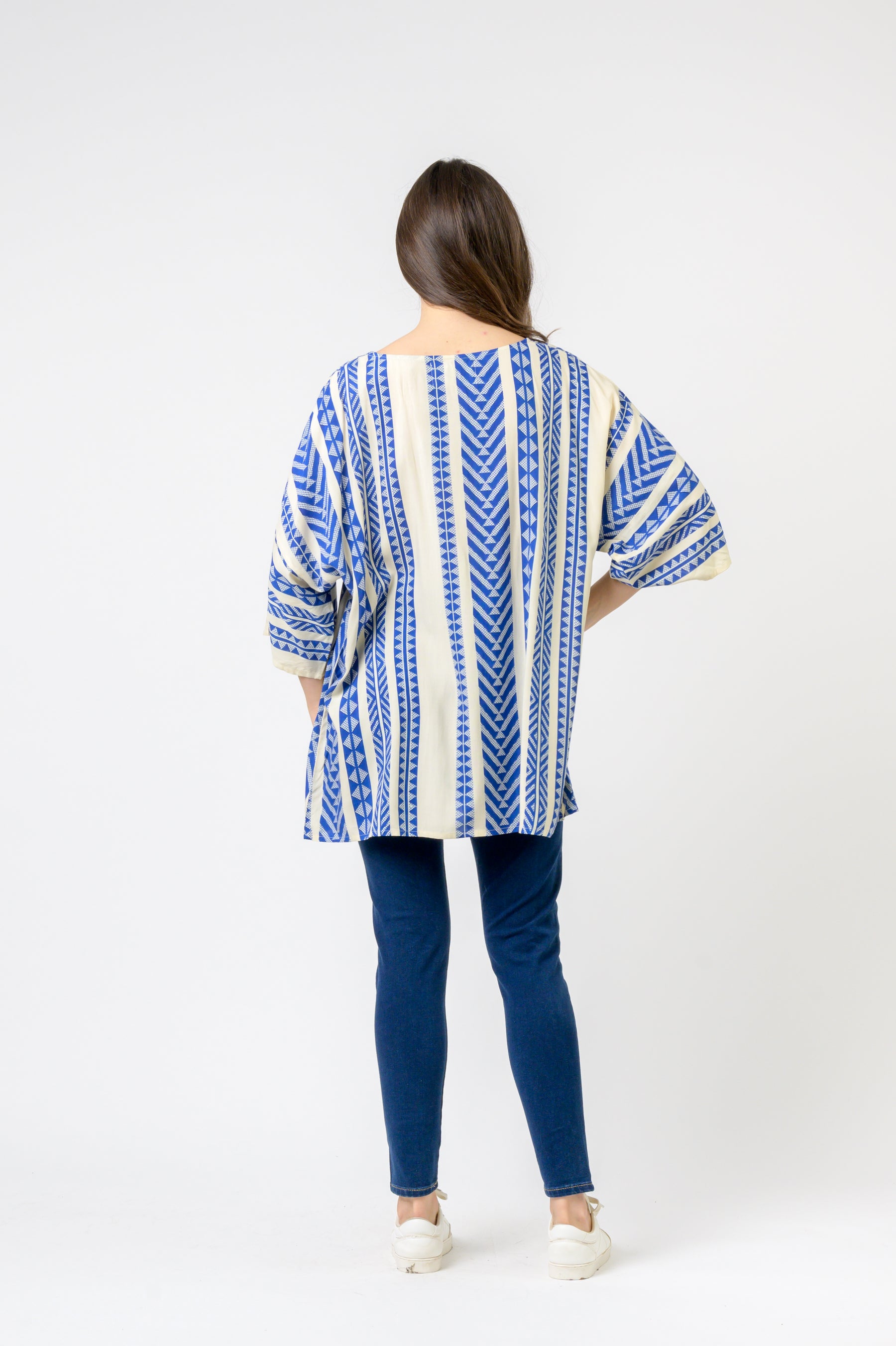 Rhea Aztec Print Top