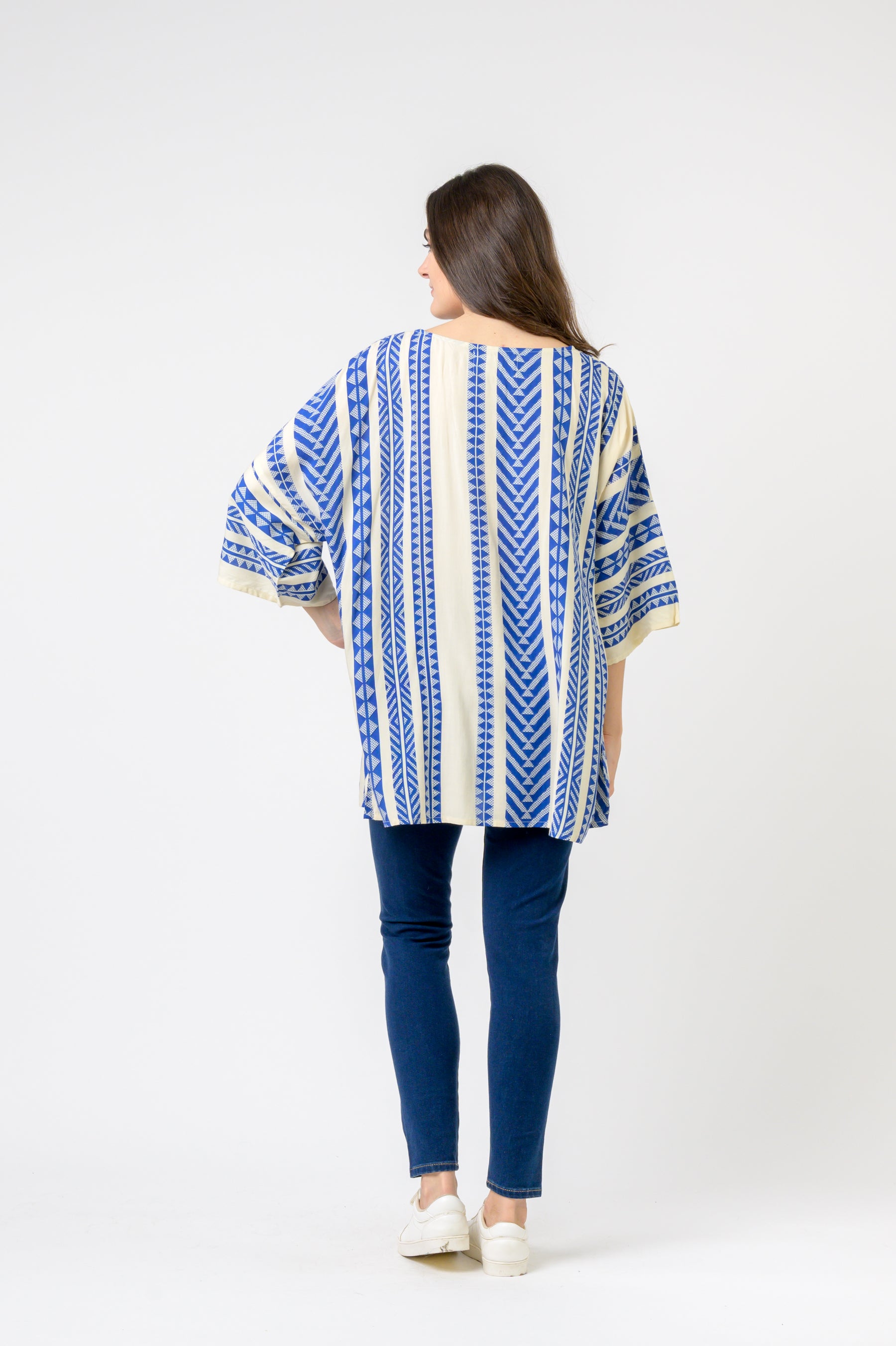 Rhea Aztec Print Top