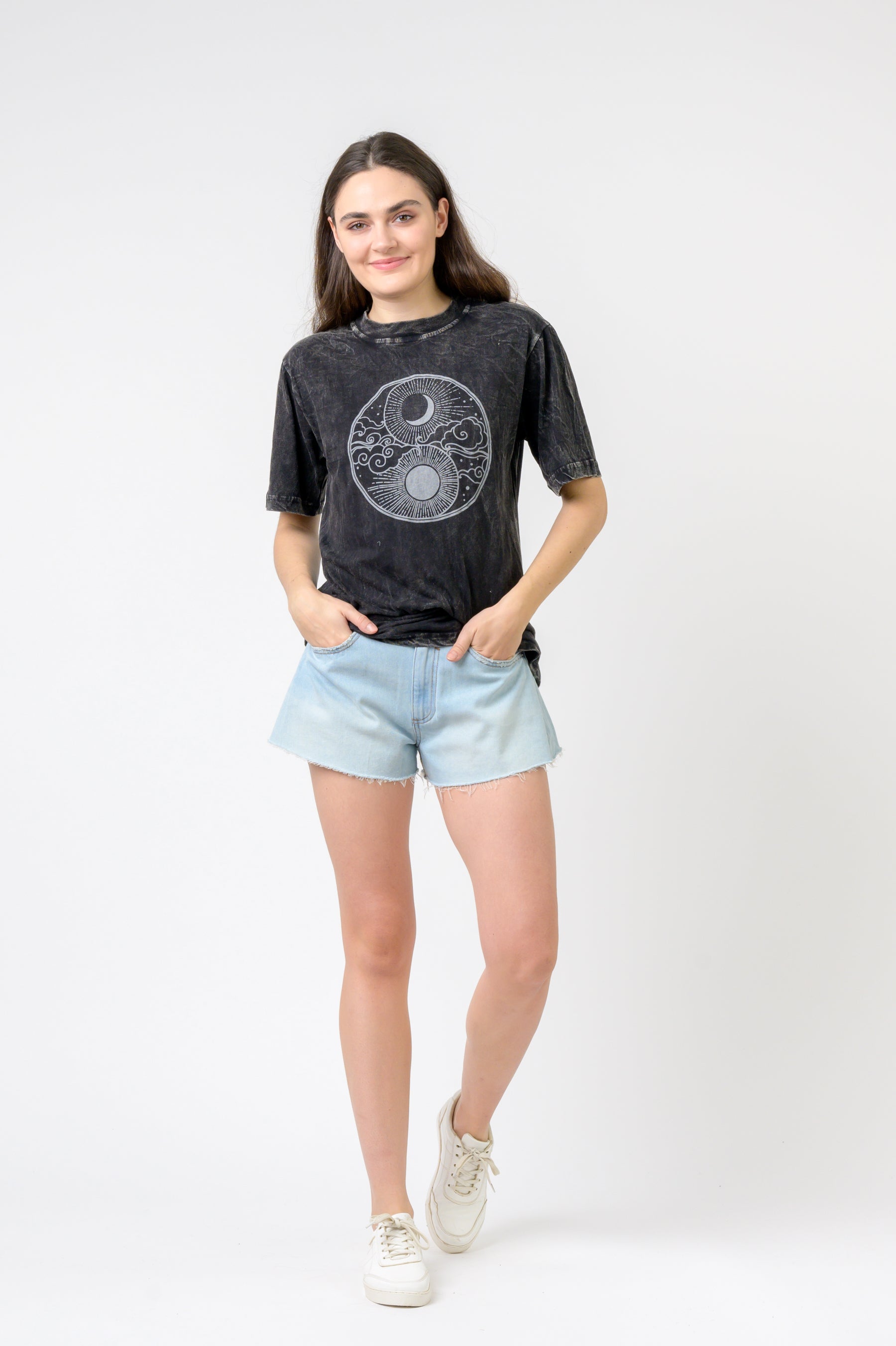 Rhea Sun and Moon Yin Yang T-Shirt
