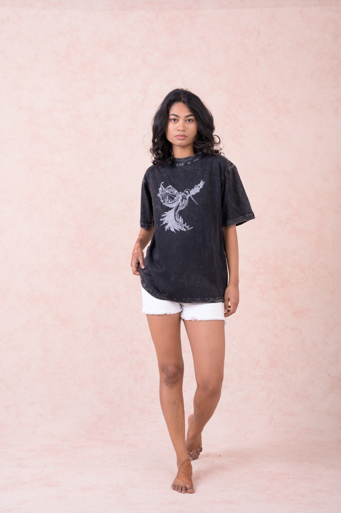 Rhea Hummingbird T-Shirt Black / Small