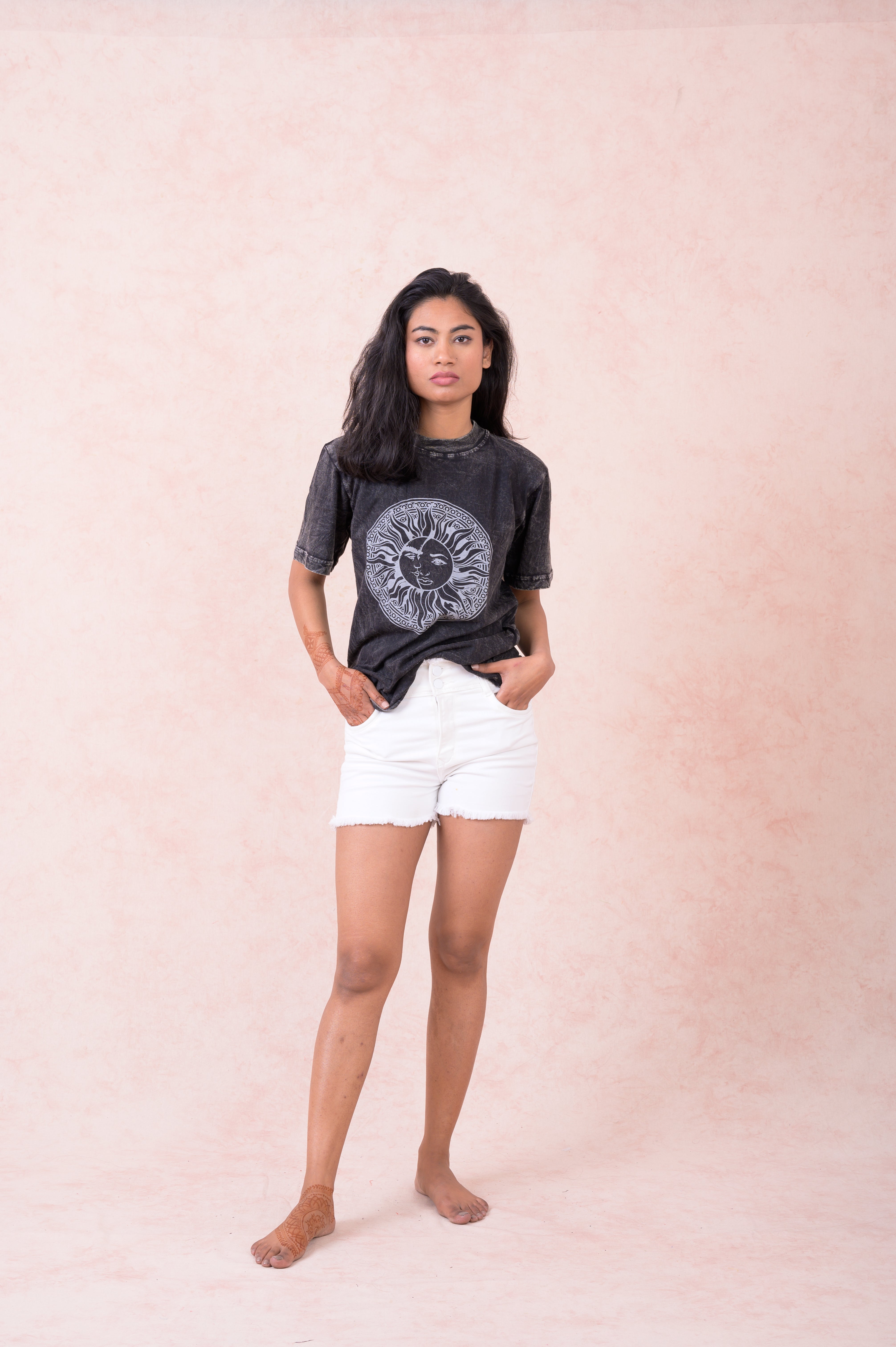 Rhea Sun/Moon Round T-Shirt